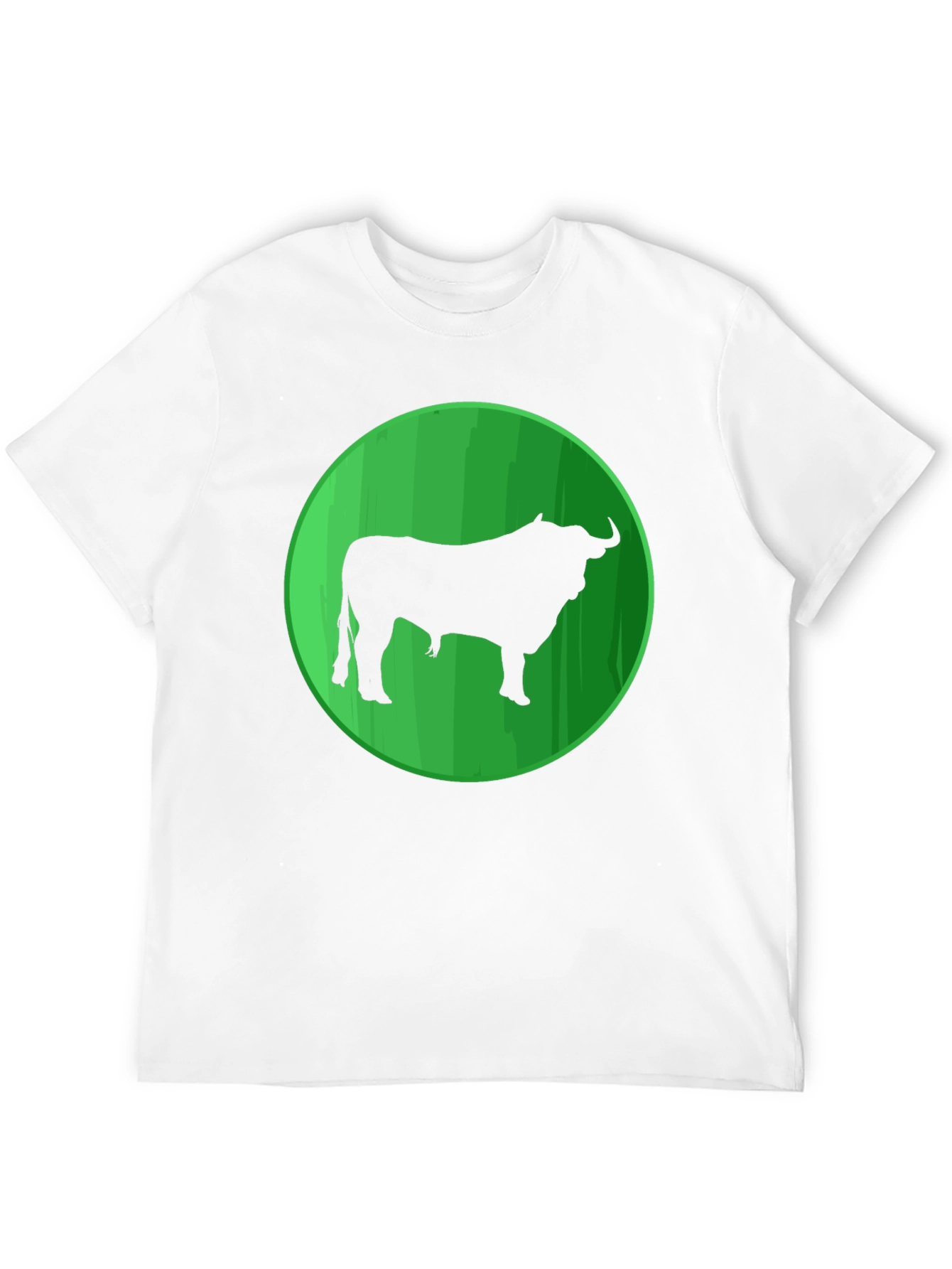 Bull Silhouette Graphic Tee - Mens Black T-Shirt