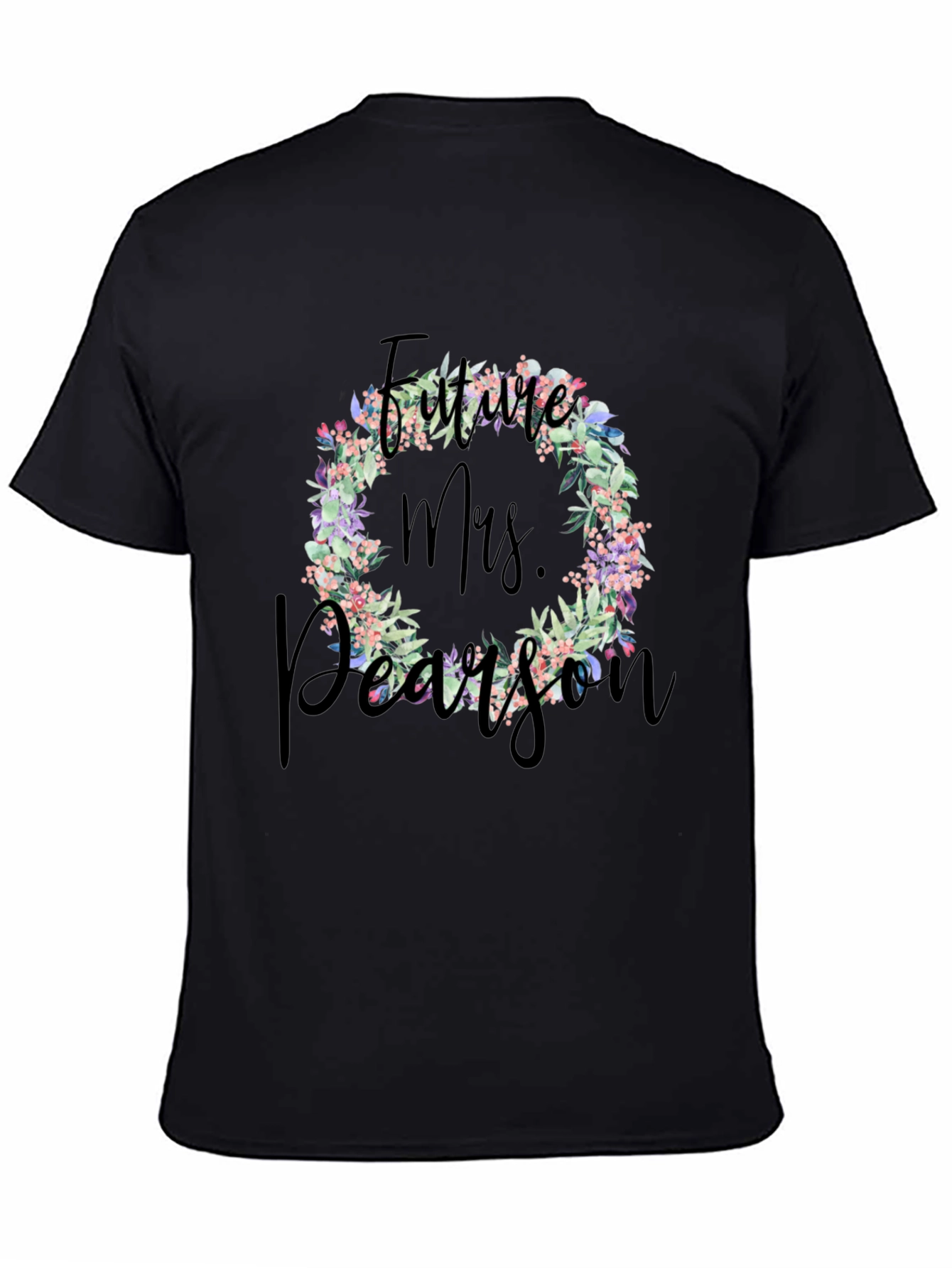 Future Mrs. Floral Wreath T-Shirt