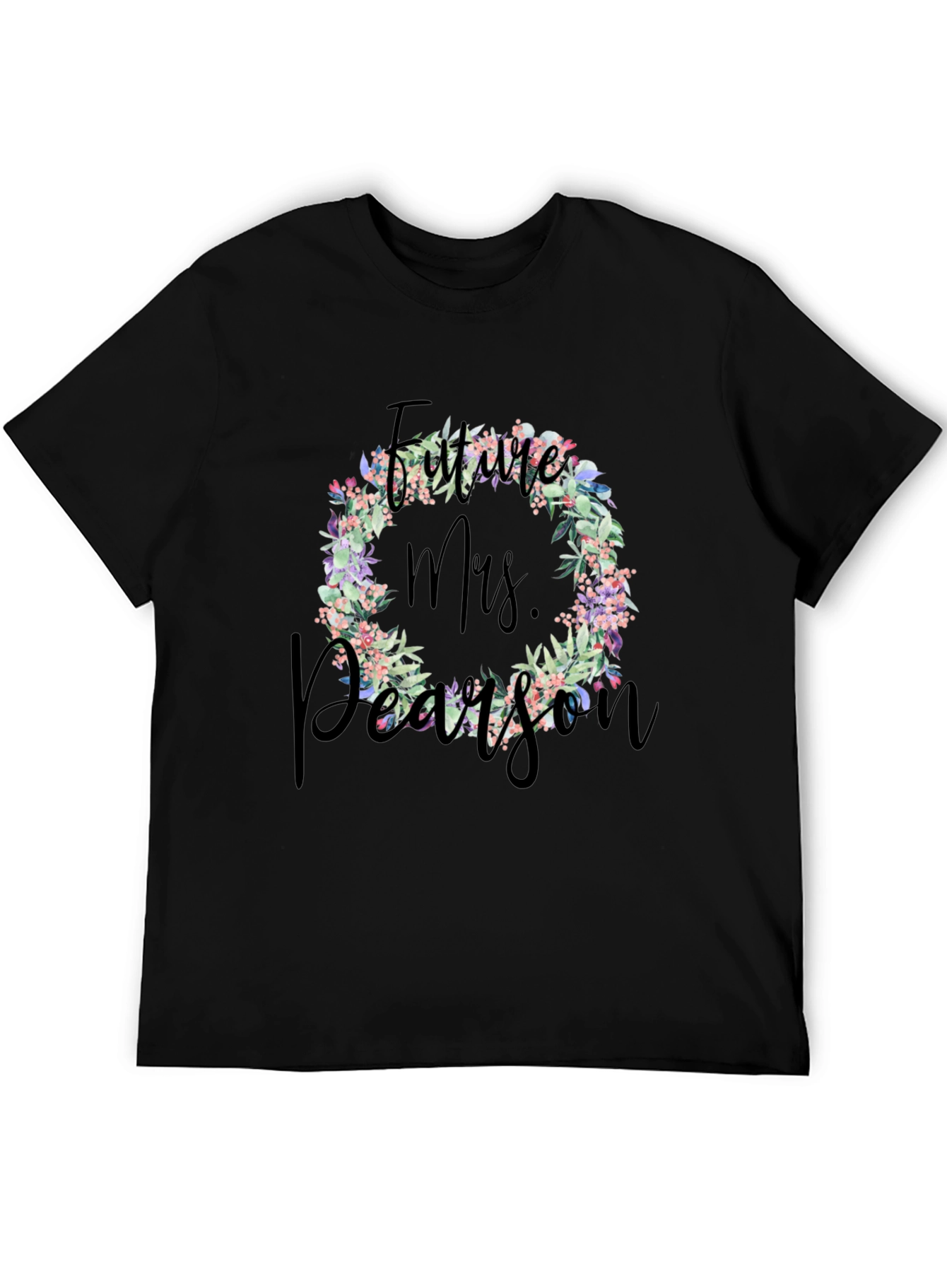 Future Mrs. Floral Wreath T-Shirt