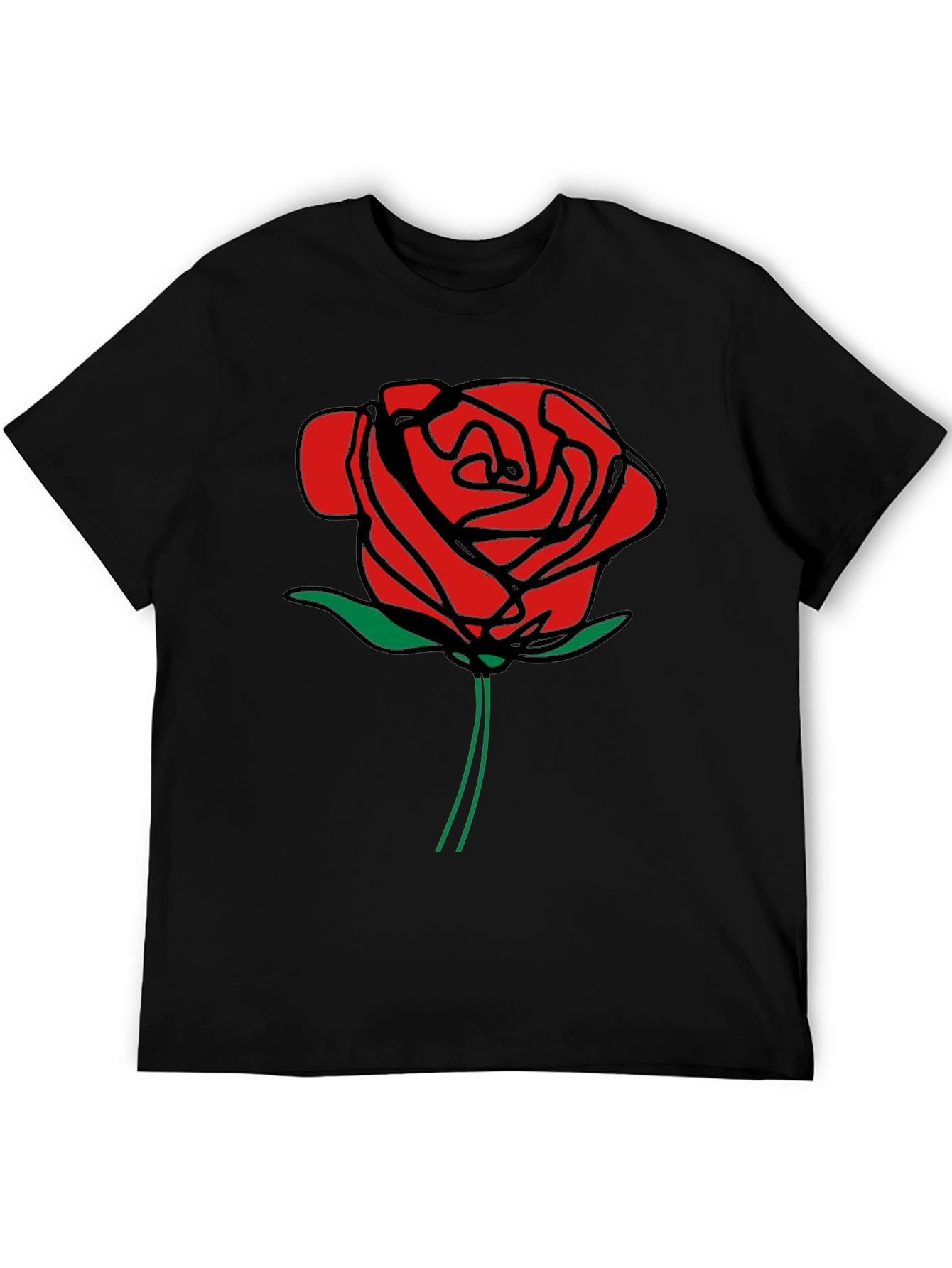 Red Rose Graphic Print T-Shirt