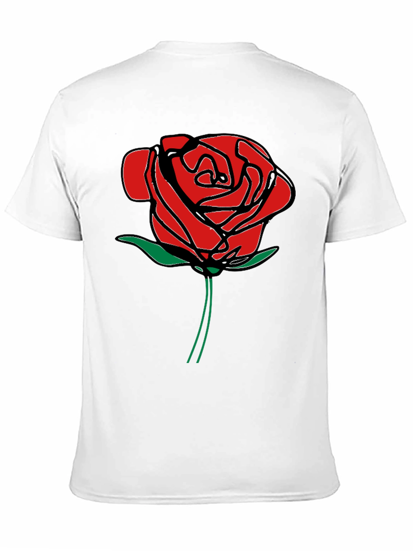 Red Rose Graphic Print T-Shirt