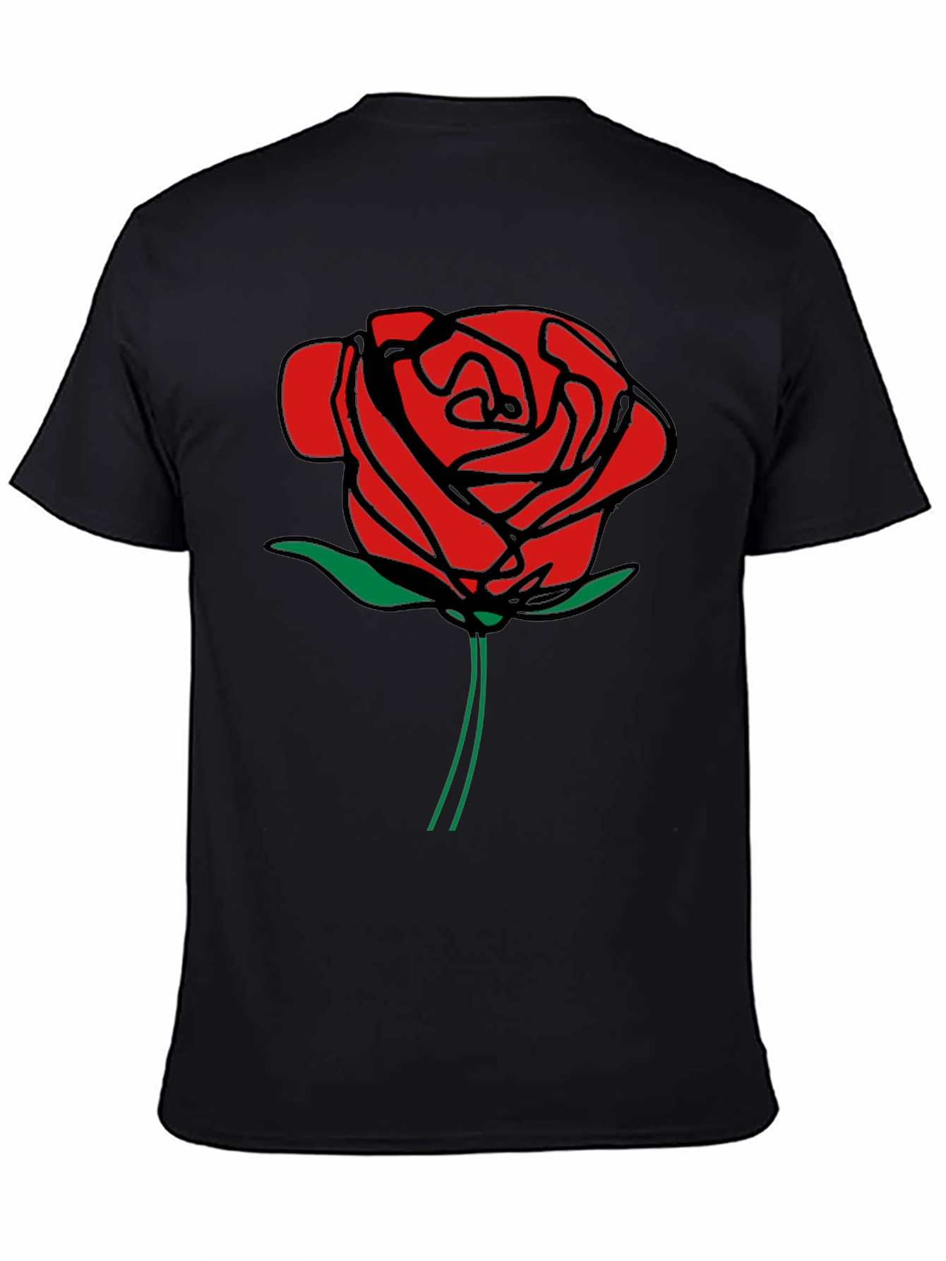 Red Rose Graphic Print T-Shirt