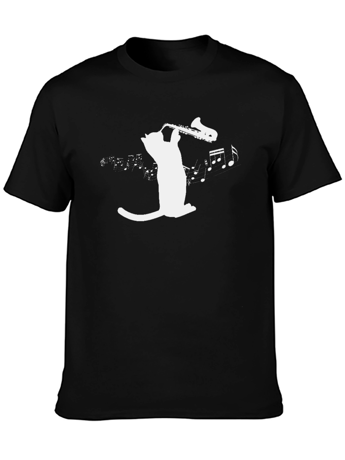 Cool Cat Saxophone Graphic Tee