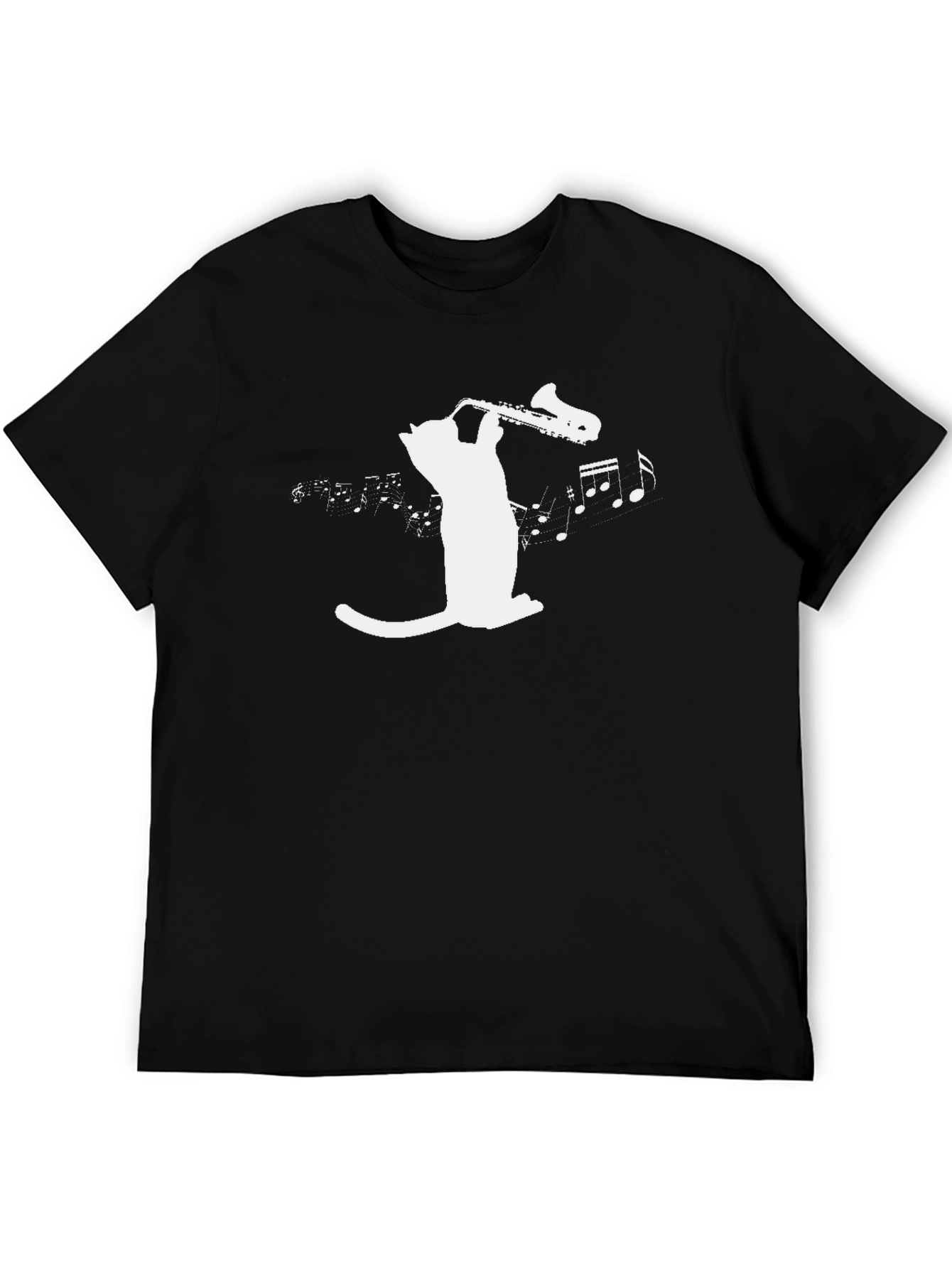 Cool Cat Saxophone Graphic Tee