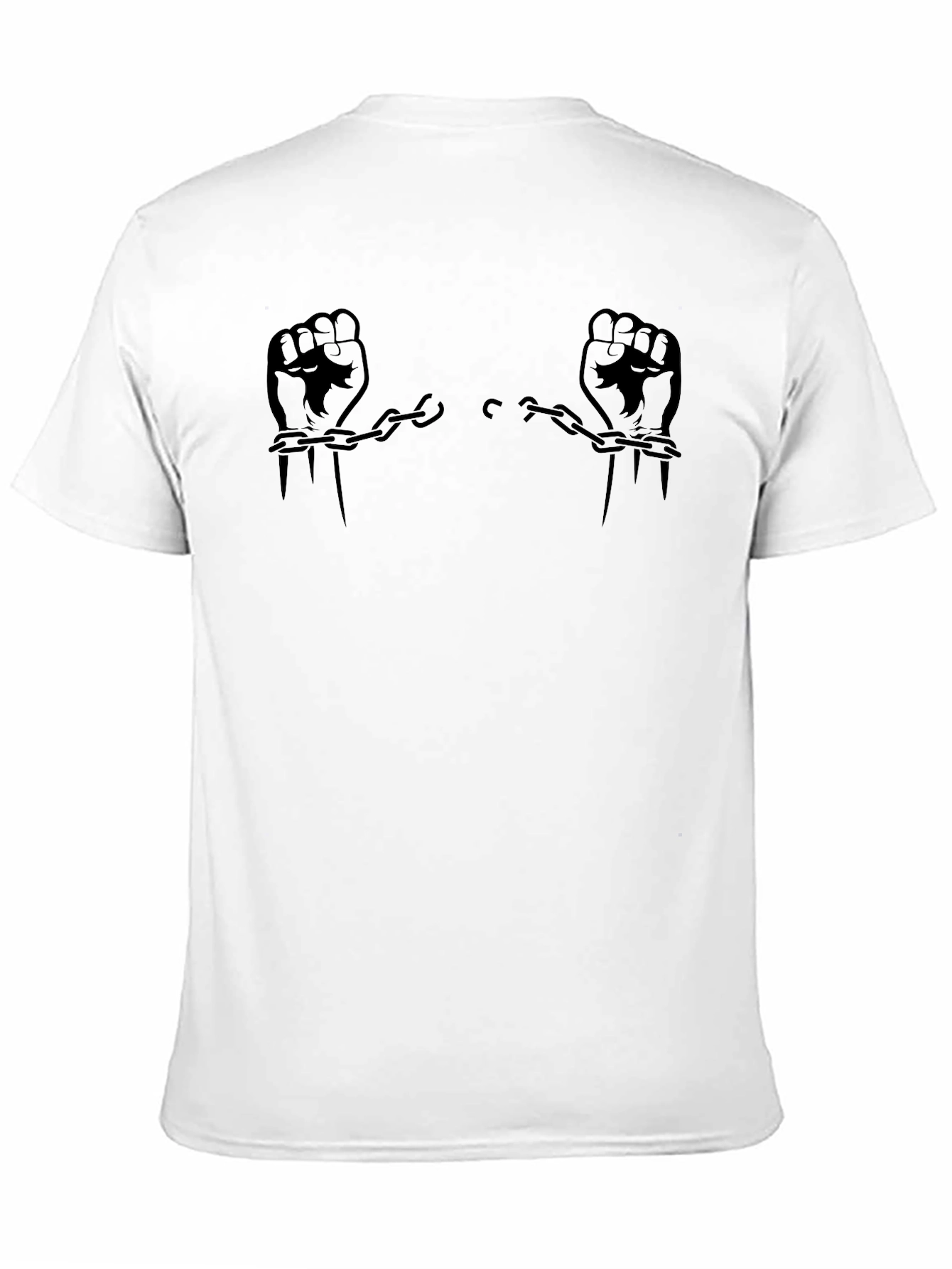 Breaking Chains Fist Graphic T-Shirt - Black