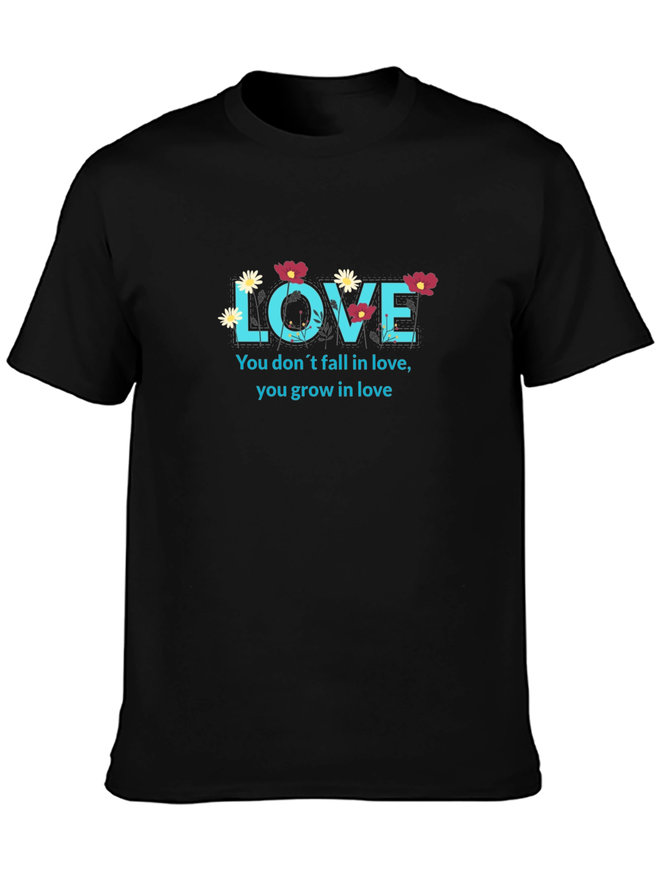 Love Grows T-Shirt - Floral Design