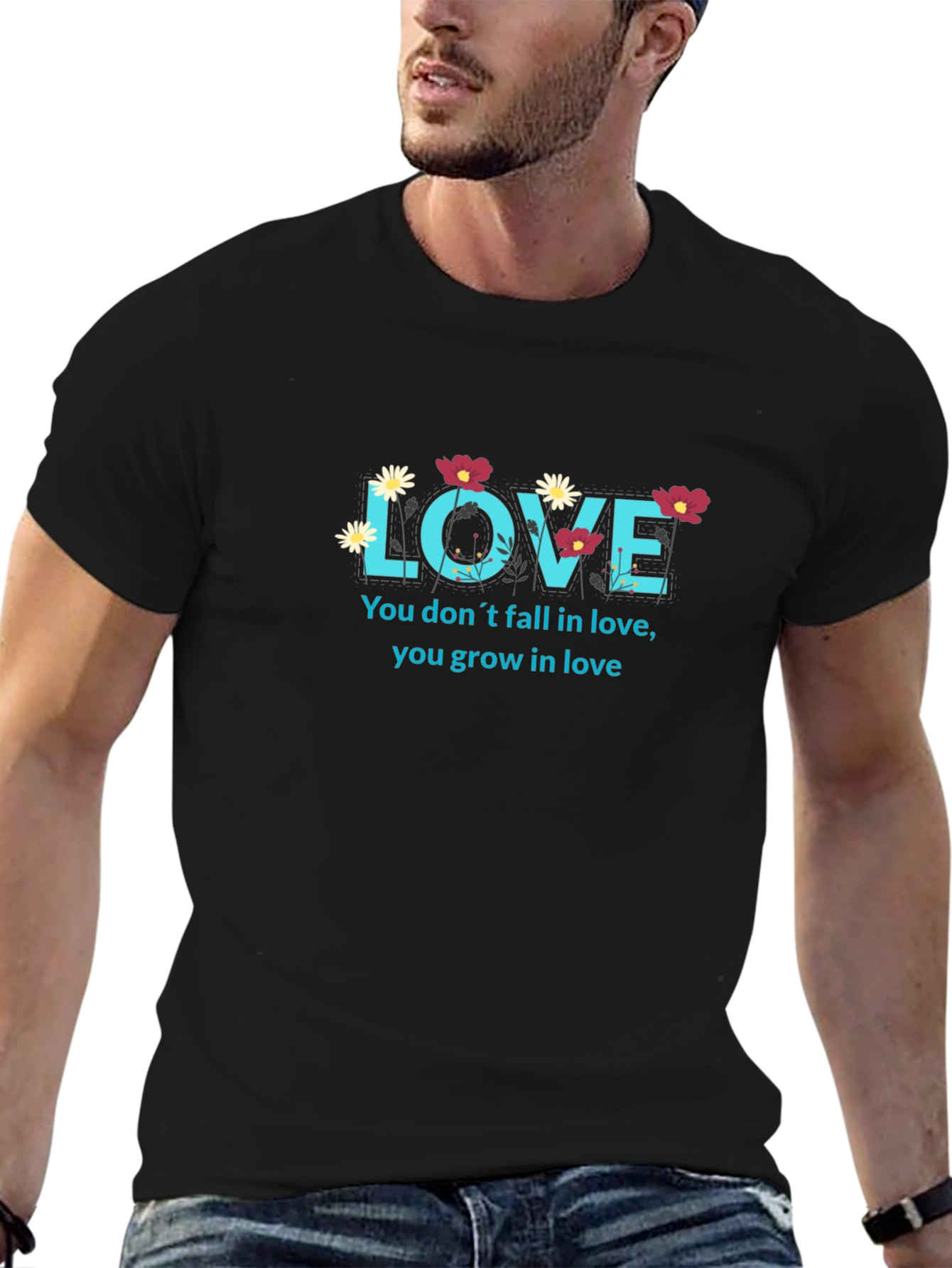 Love Grows T-Shirt - Floral Design