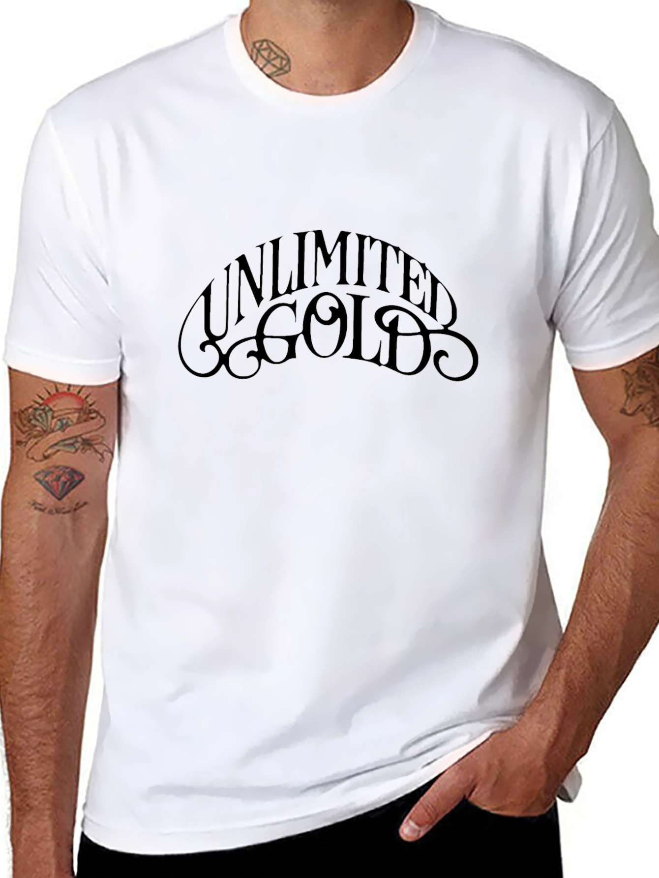 Unlimited Gold Black Graphic Tee