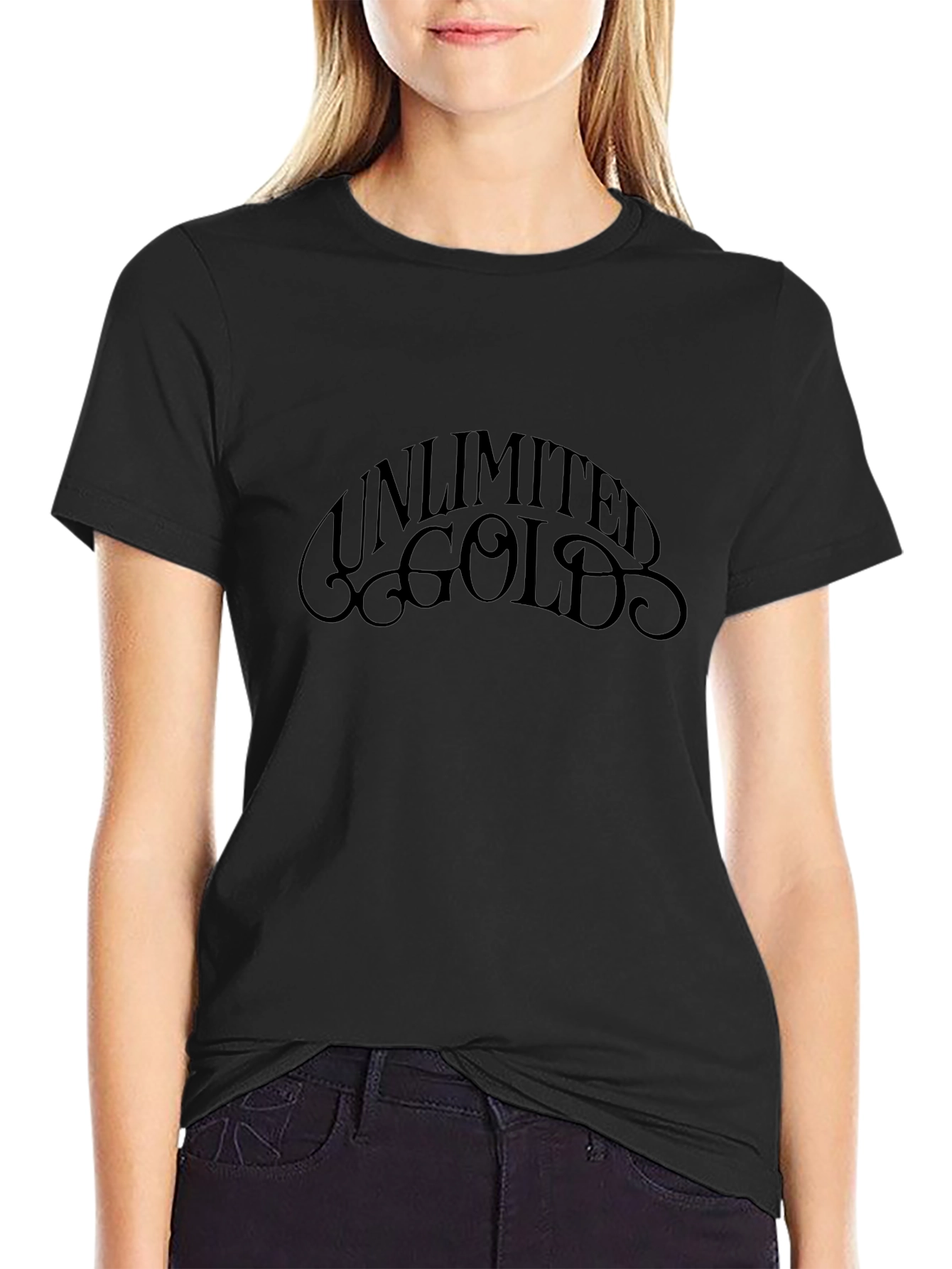 Unlimited Gold Black Graphic Tee