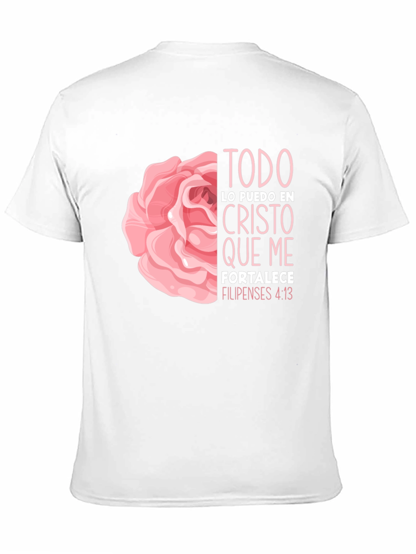 Faith Rose T-Shirt - Philippians 4:13