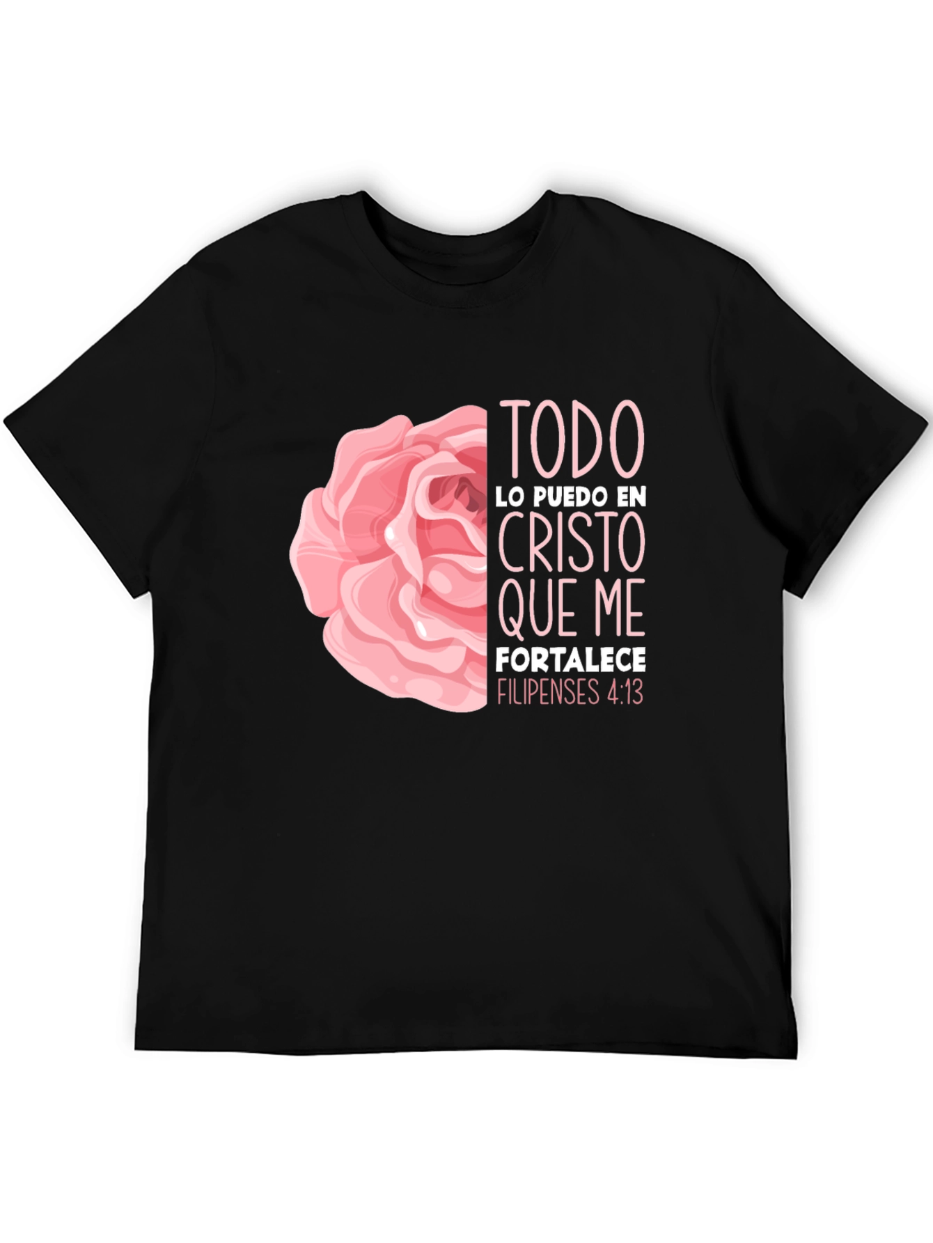 Faith Rose T-Shirt - Philippians 4:13