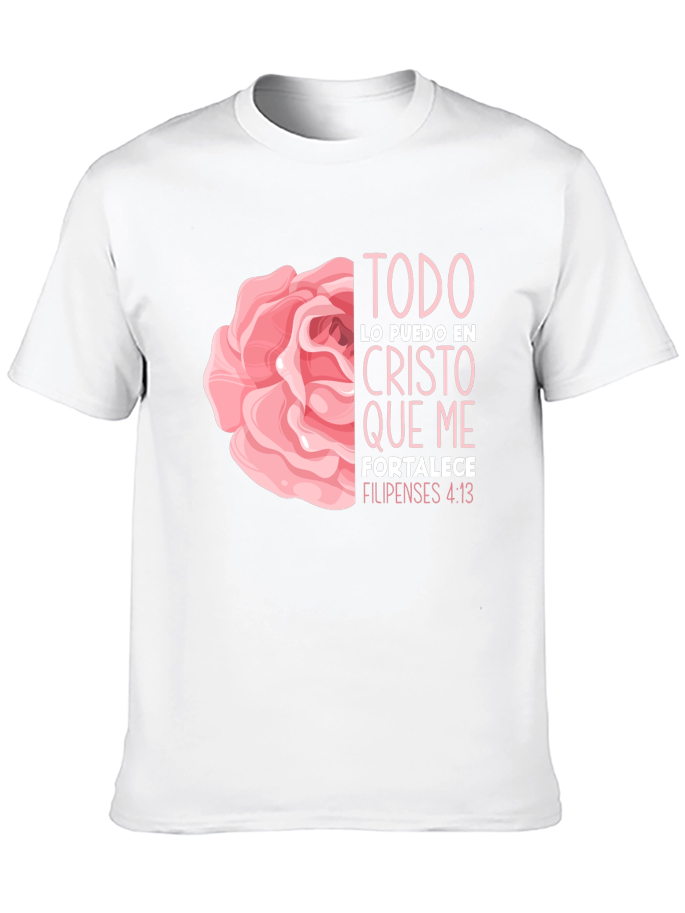 Faith Rose T-Shirt - Philippians 4:13