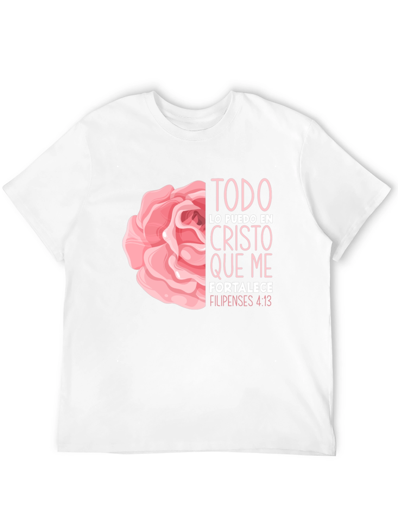 Faith Rose T-Shirt - Philippians 4:13
