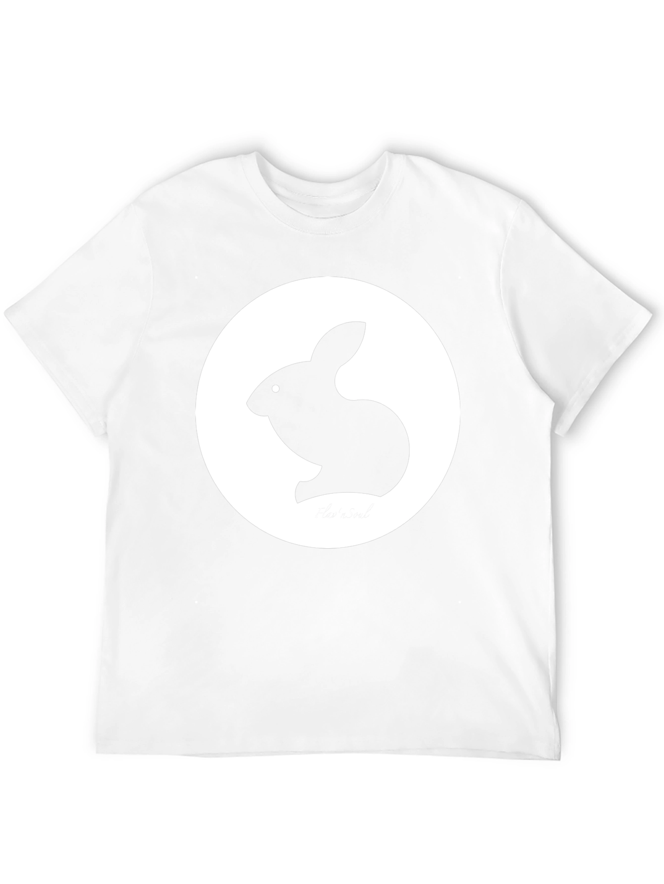 Rabbit Graphic Tee - Black Casual T-Shirt