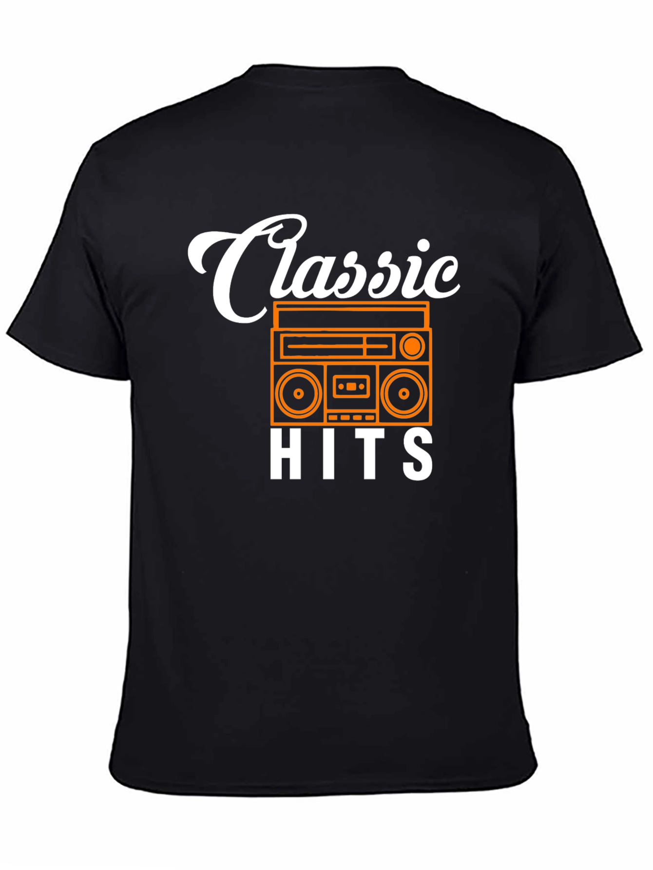 Classic Hits T-Shirt: Retro Boombox Design
