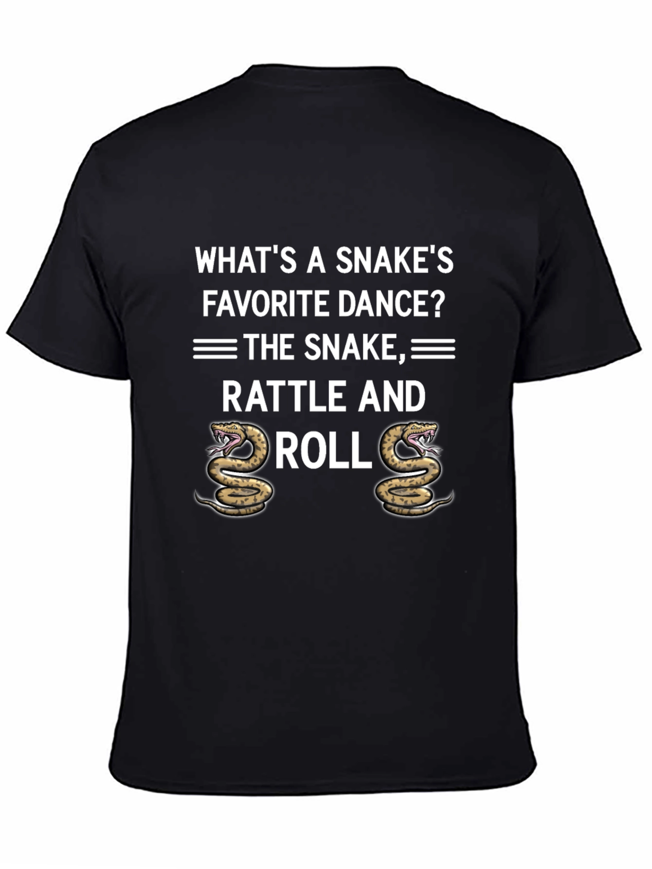 Rattle and Roll Snake Pun Graphic Tee