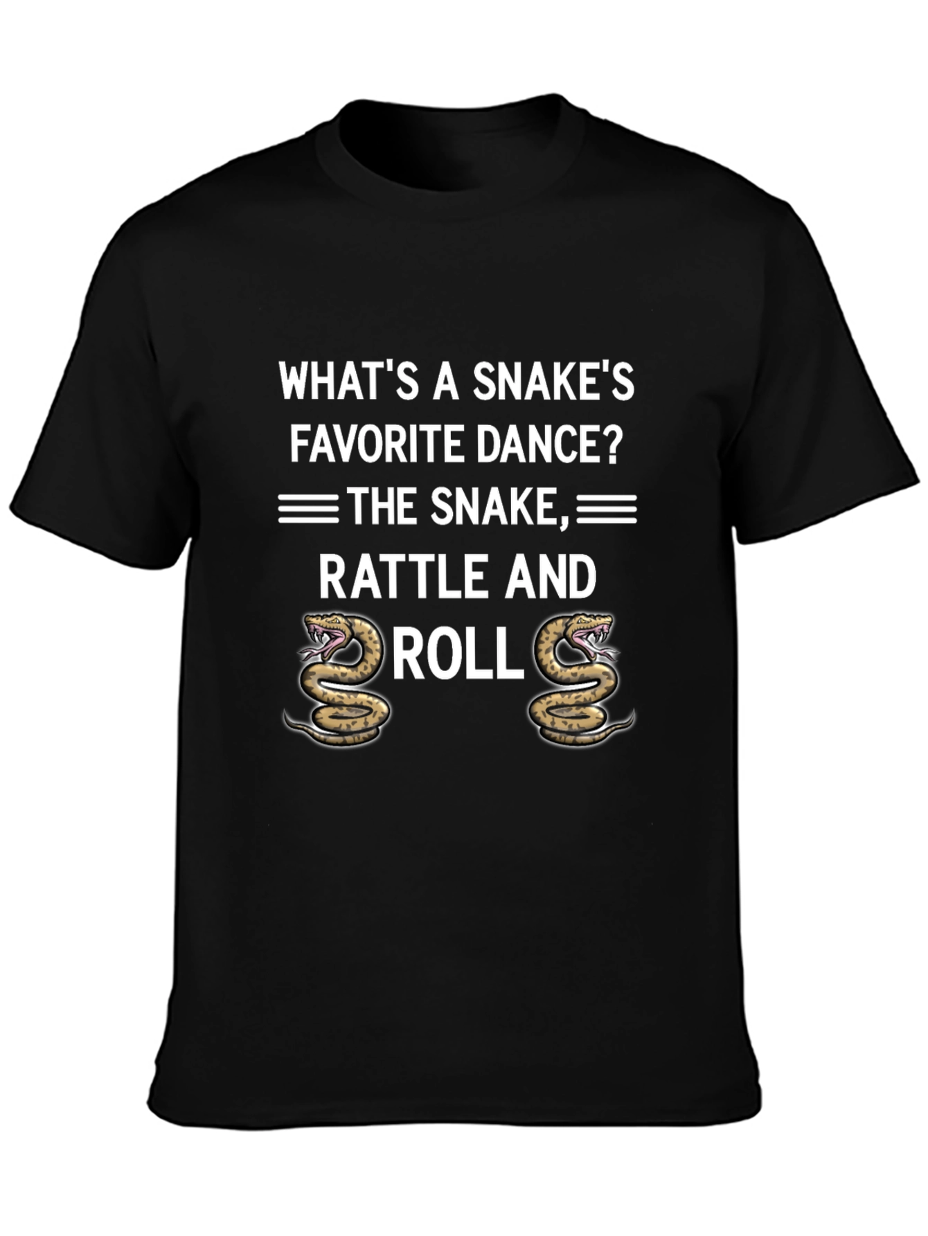 Rattle and Roll Snake Pun Graphic Tee