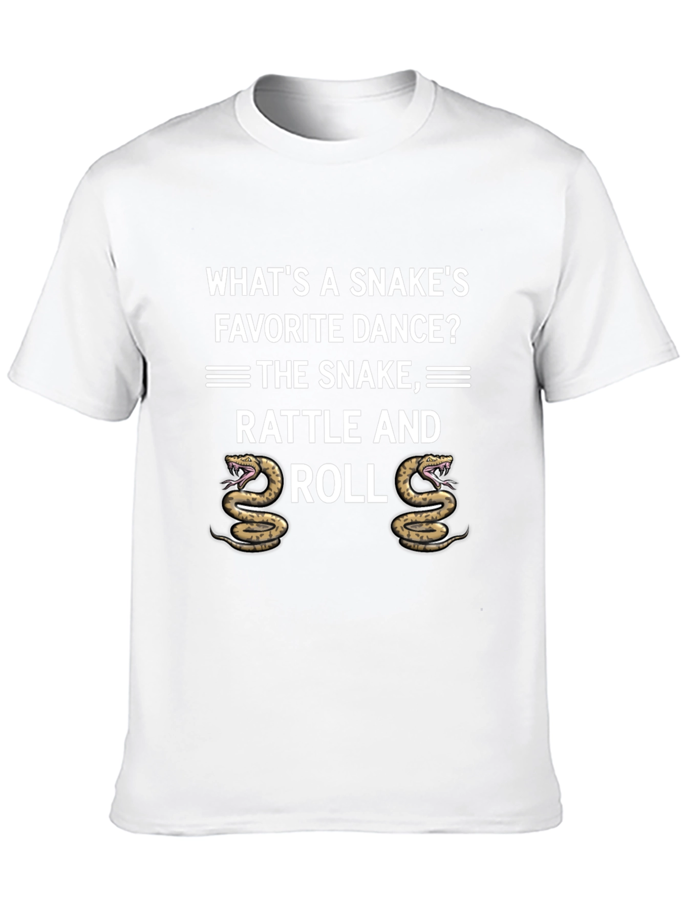 Rattle and Roll Snake Pun Graphic Tee