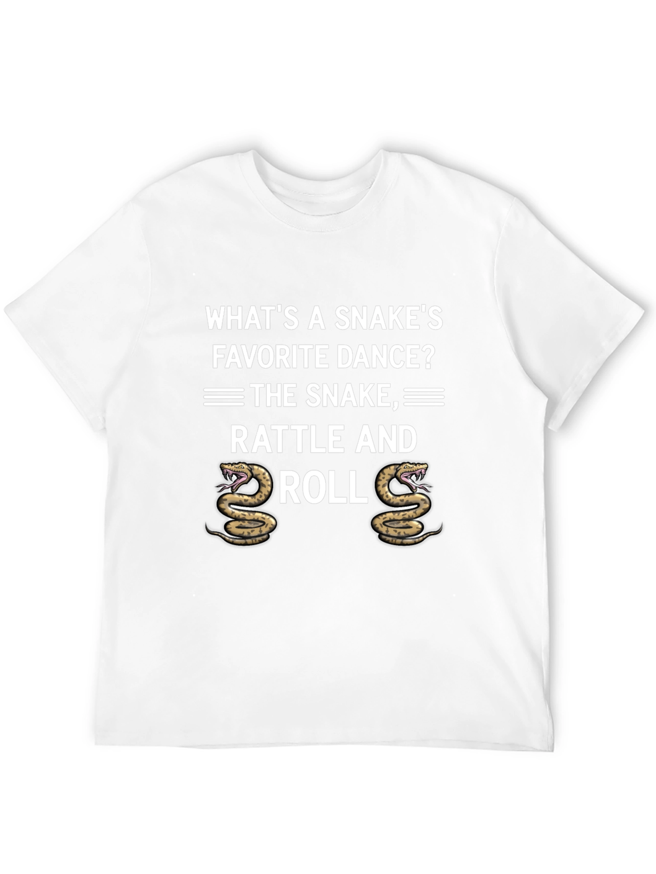 Rattle and Roll Snake Pun Graphic Tee