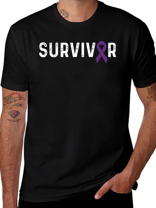Survivor Ribbon T-Shirt - Awareness & Support