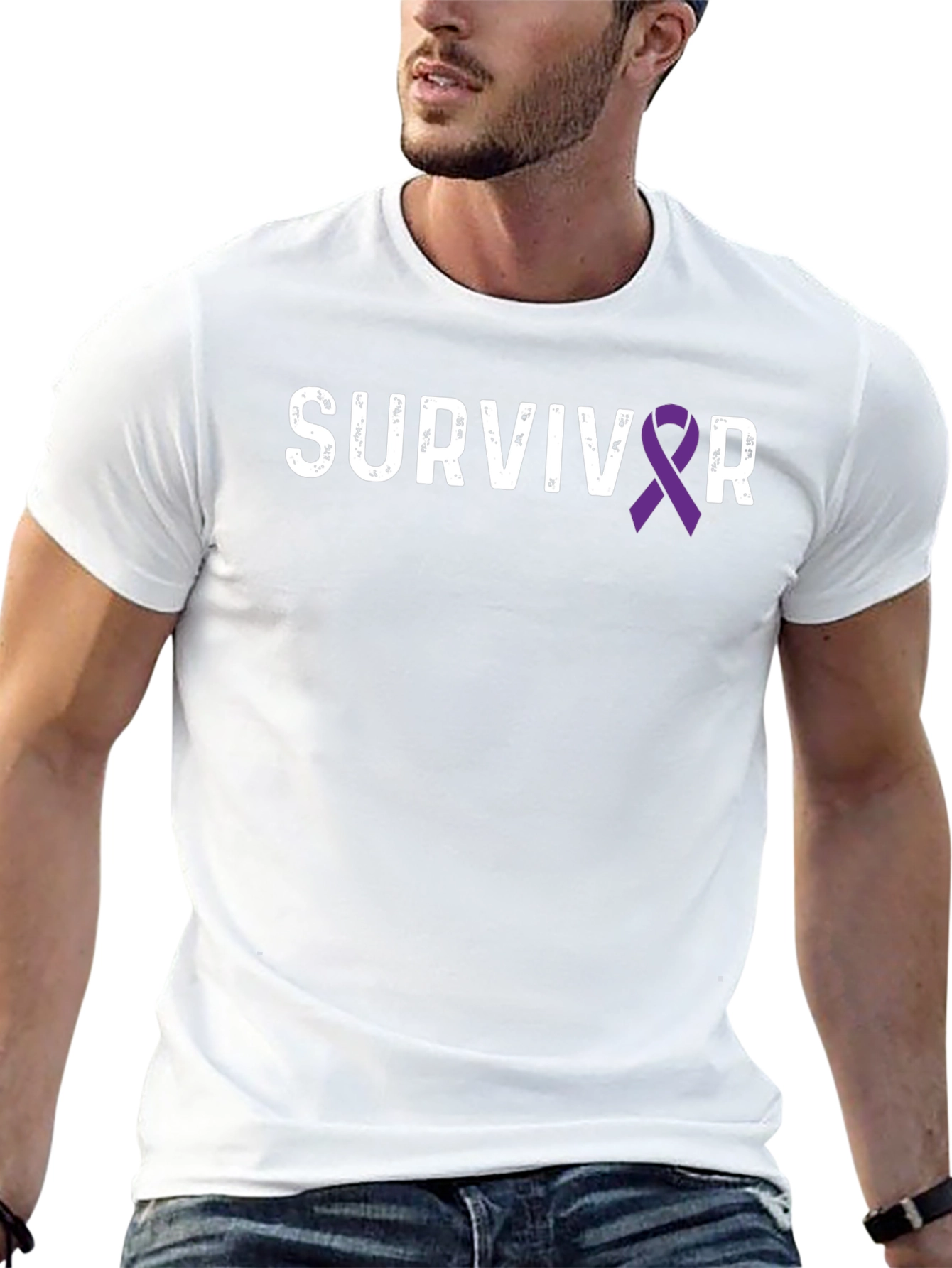 Survivor Ribbon T-Shirt - Awareness & Support