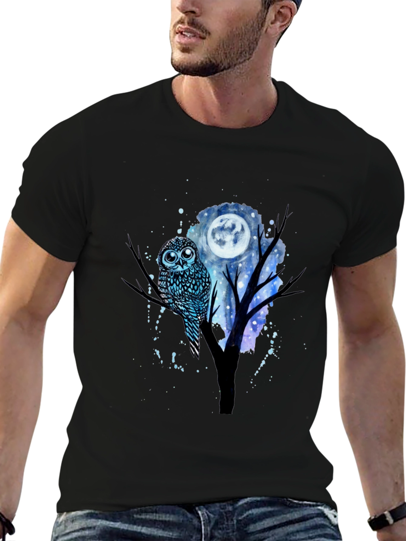 Owl Moon Graphic T-Shirt