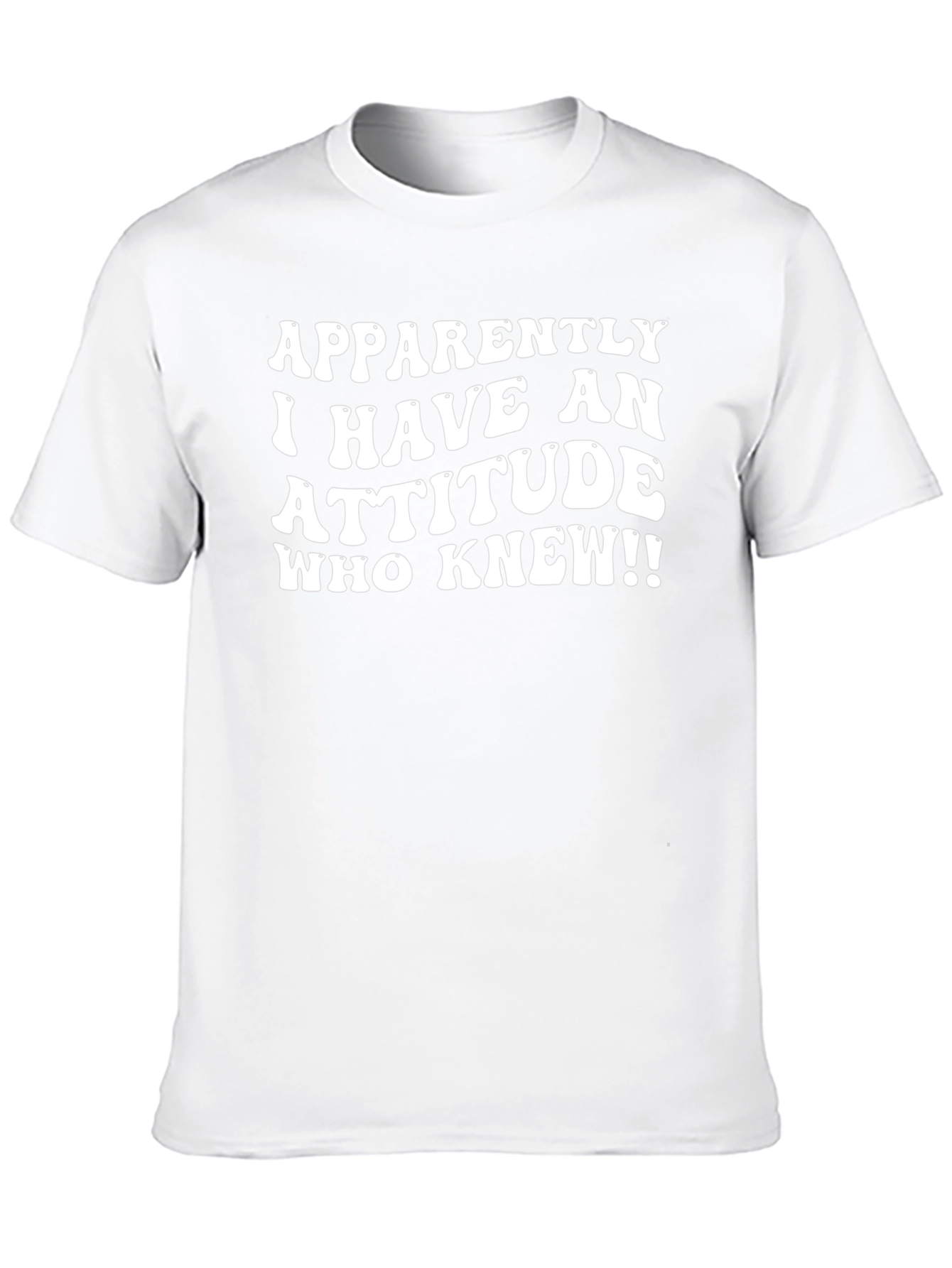 Attitude Slogan Black T-Shirt