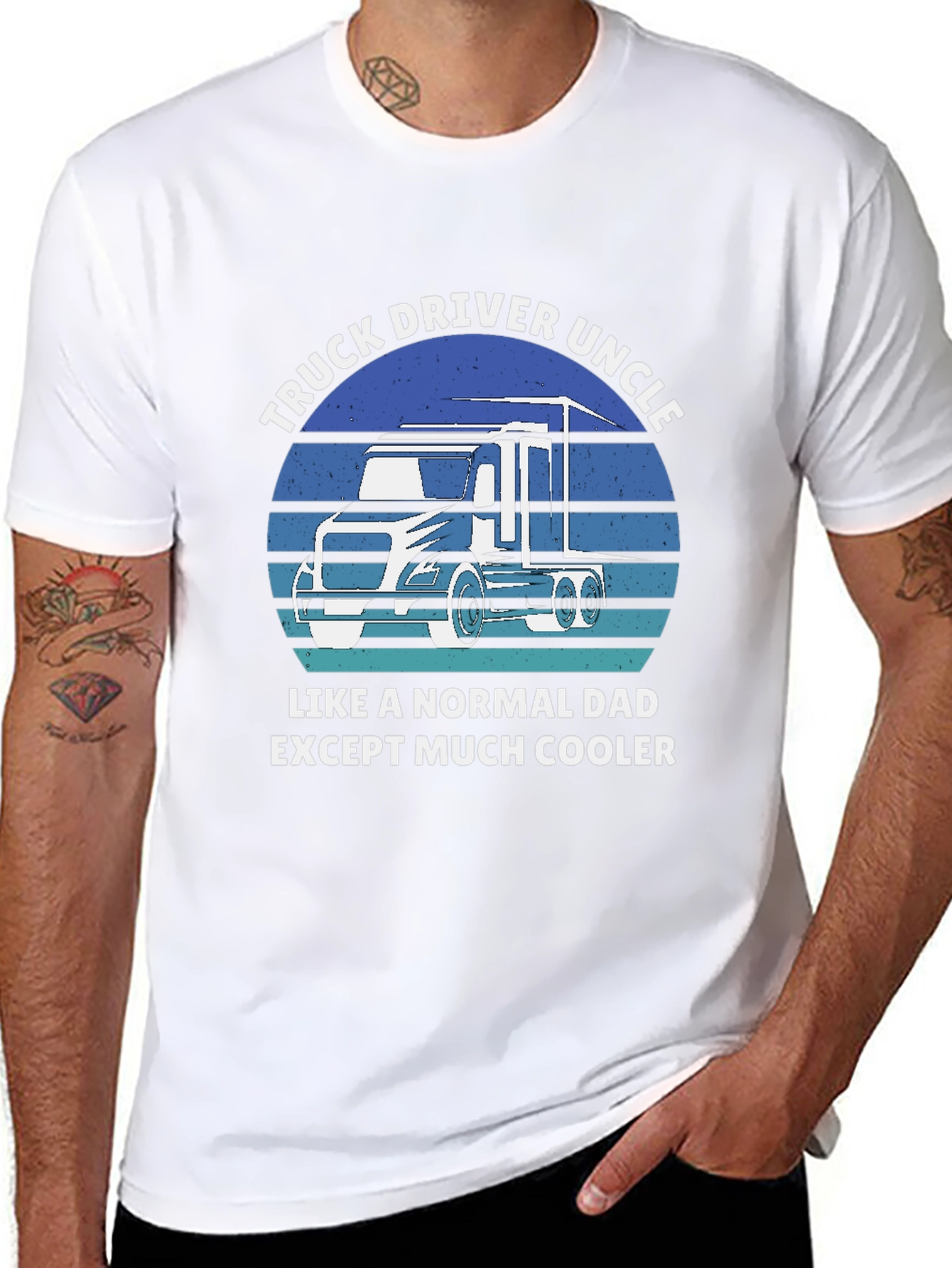 Truck Driver Uncle T-Shirt - Cool Uncle Gift