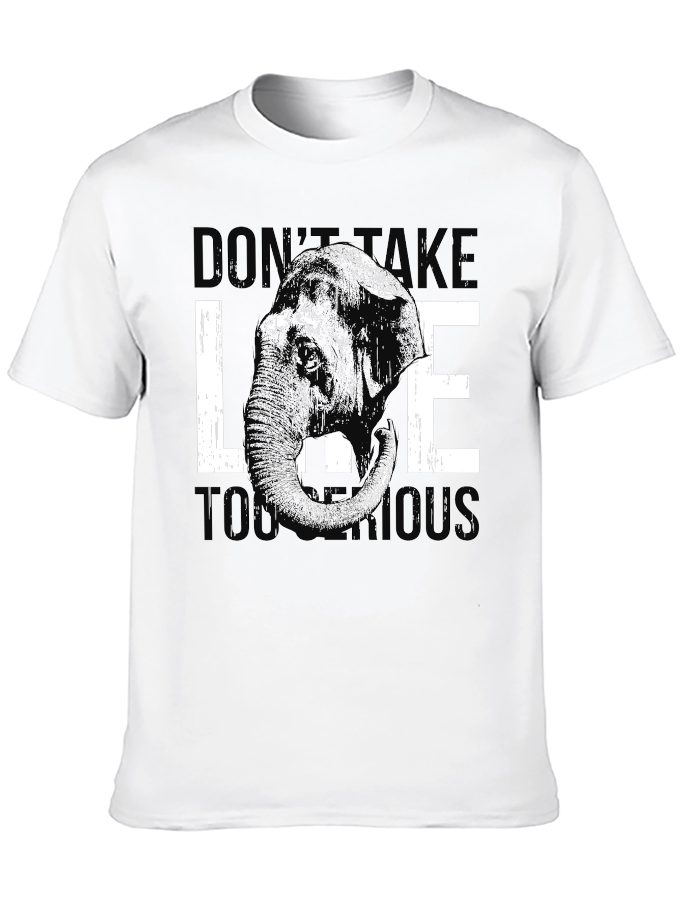 Elephant Graphic Tee - Dont Take Life Too Serious