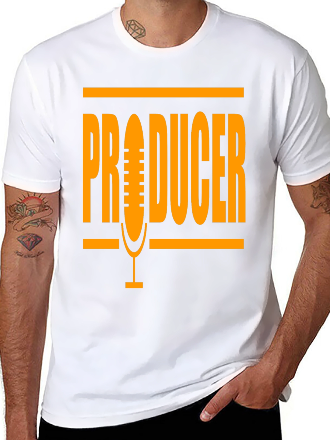 Producer Microphone Graphic T-Shirt