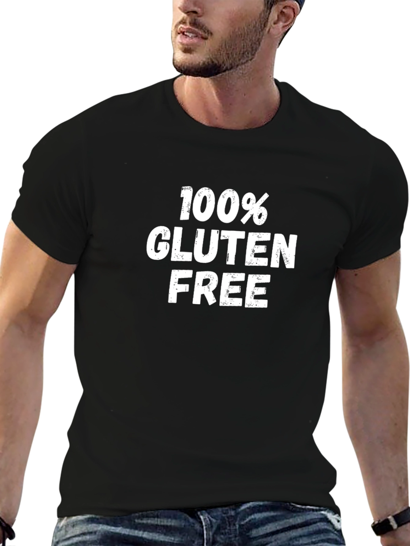 100% Gluten Free Black T-Shirt
