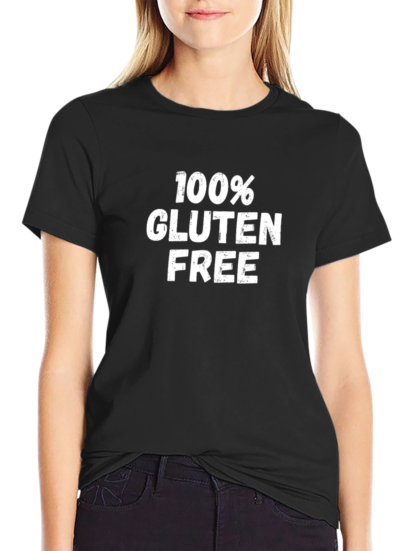 100% Gluten Free Black T-Shirt