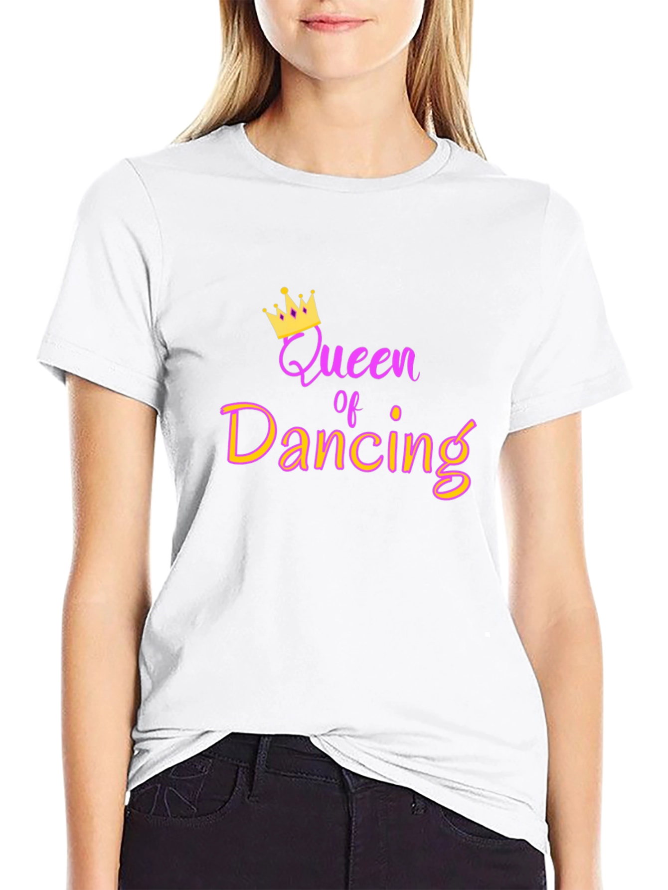 Queen of Dancing Graphic Tee - Black