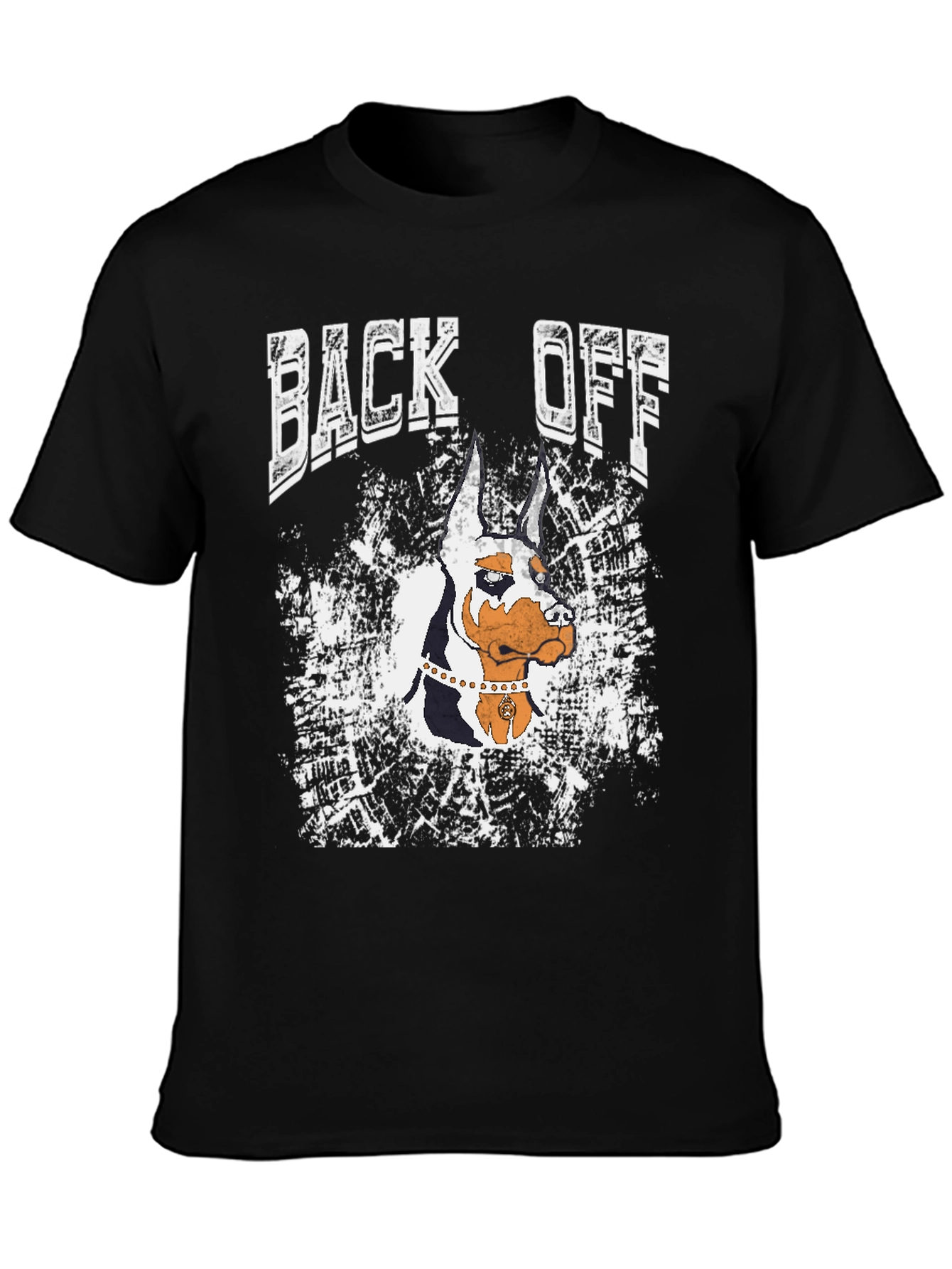 Back Off Doberman Graphic T-Shirt - Black