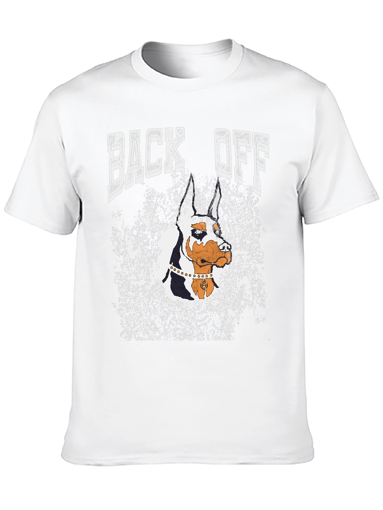 Back Off Doberman Graphic T-Shirt - Black