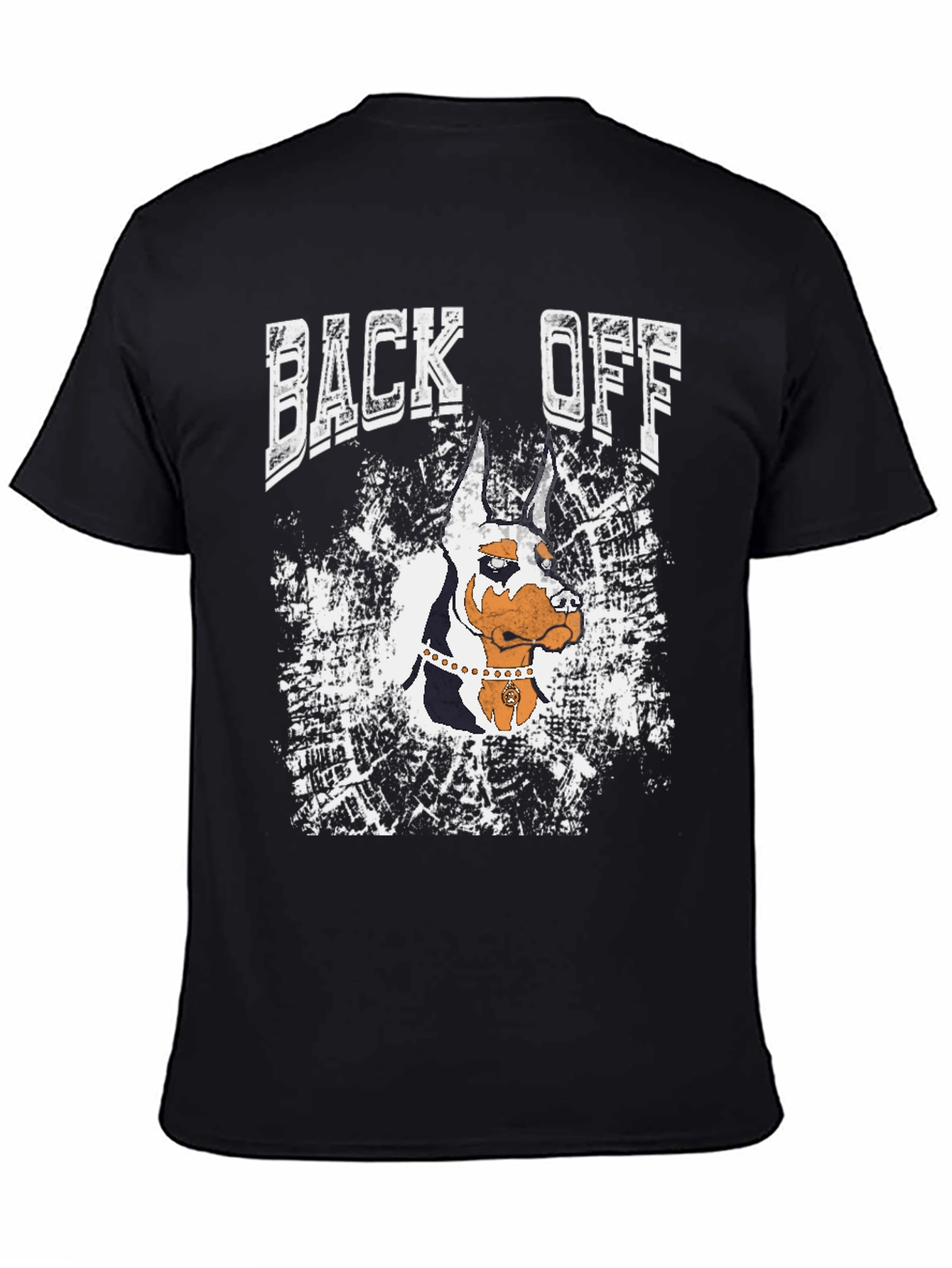 Back Off Doberman Graphic T-Shirt - Black