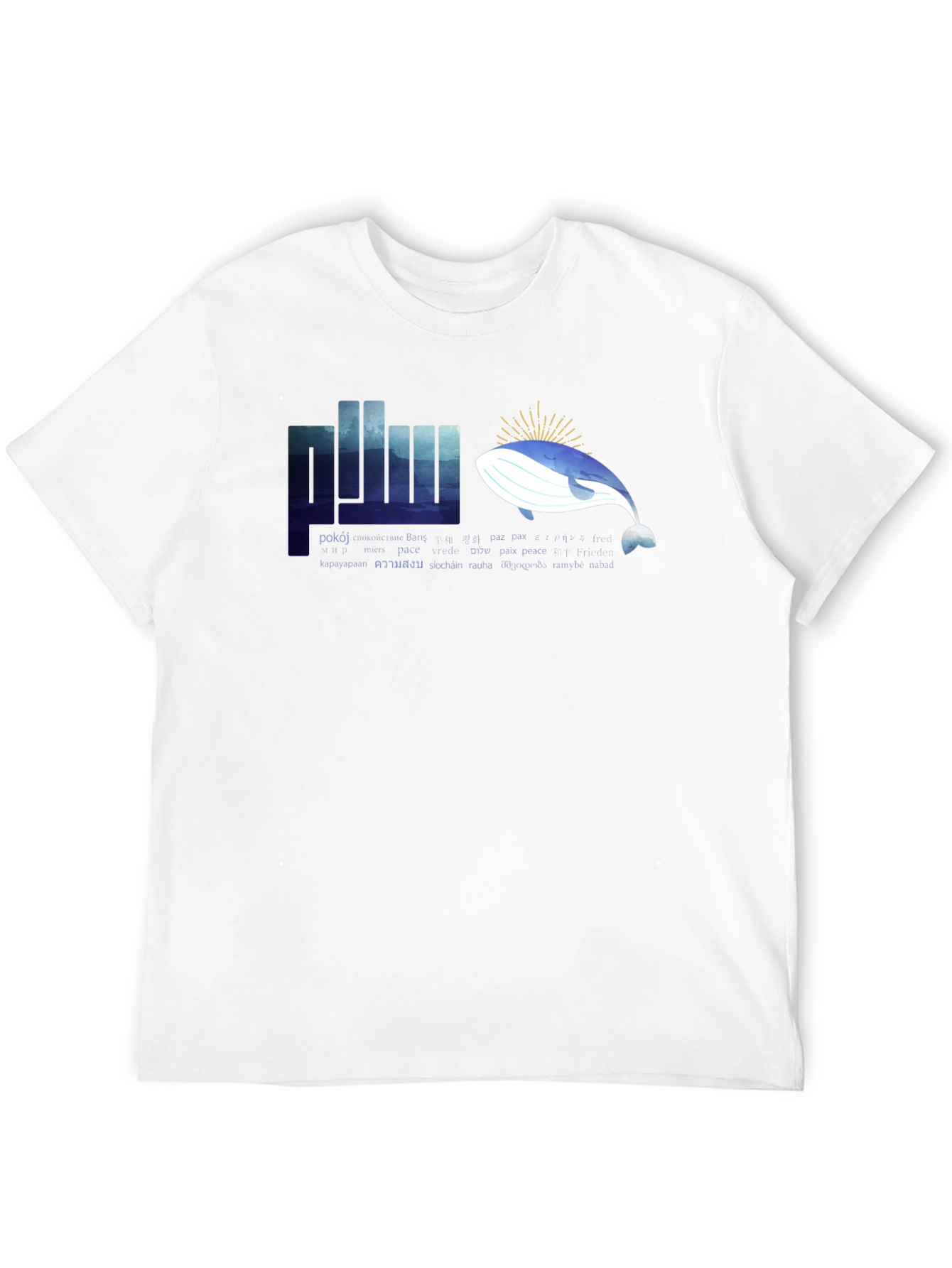 Peace Whale Graphic T-Shirt