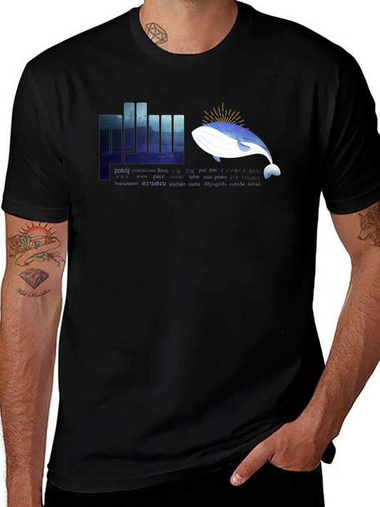 Peace Whale Graphic T-Shirt