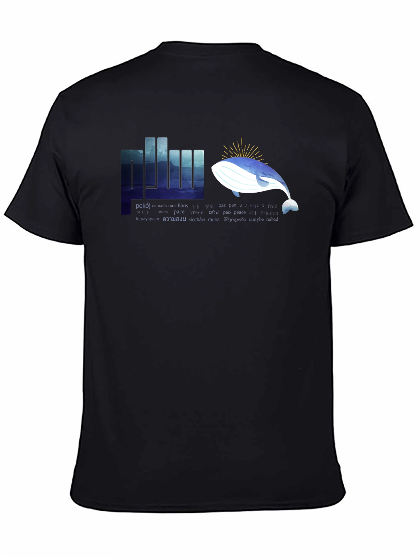 Peace Whale Graphic T-Shirt