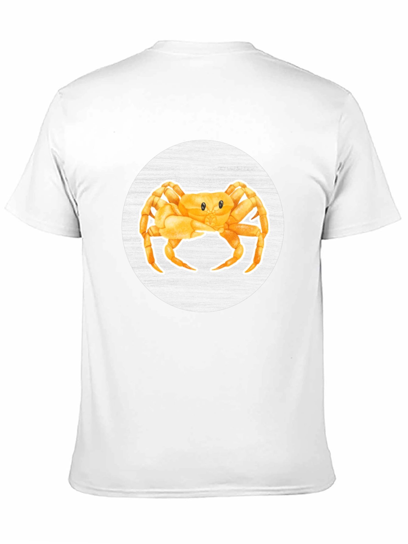 Crab Graphic Tee - Black Cotton Casual Shirt