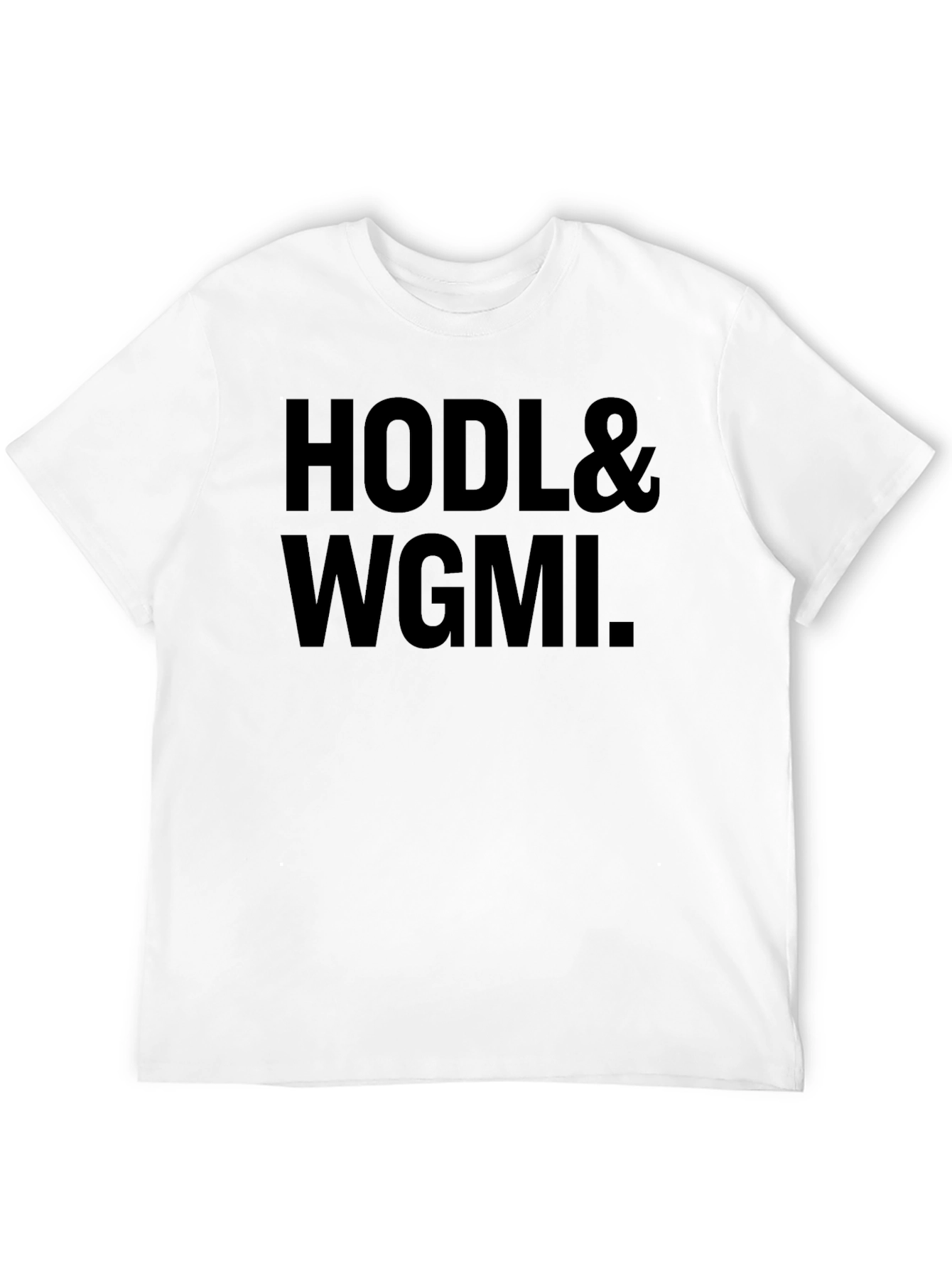 HODL & WGMI Black T-Shirt Crypto Meme Tee