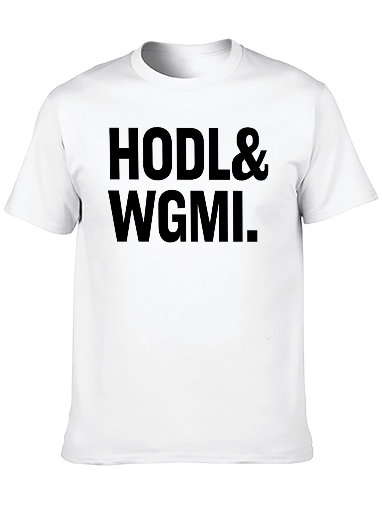 HODL & WGMI Black T-Shirt Crypto Meme Tee