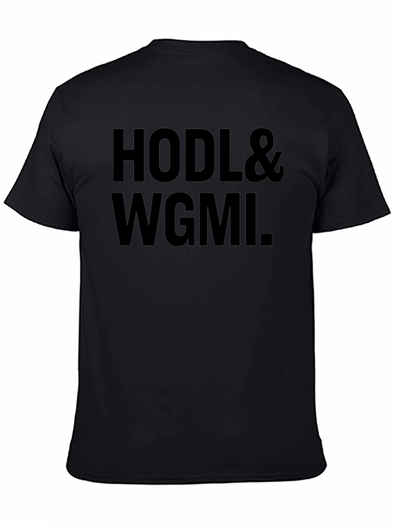 HODL & WGMI Black T-Shirt Crypto Meme Tee