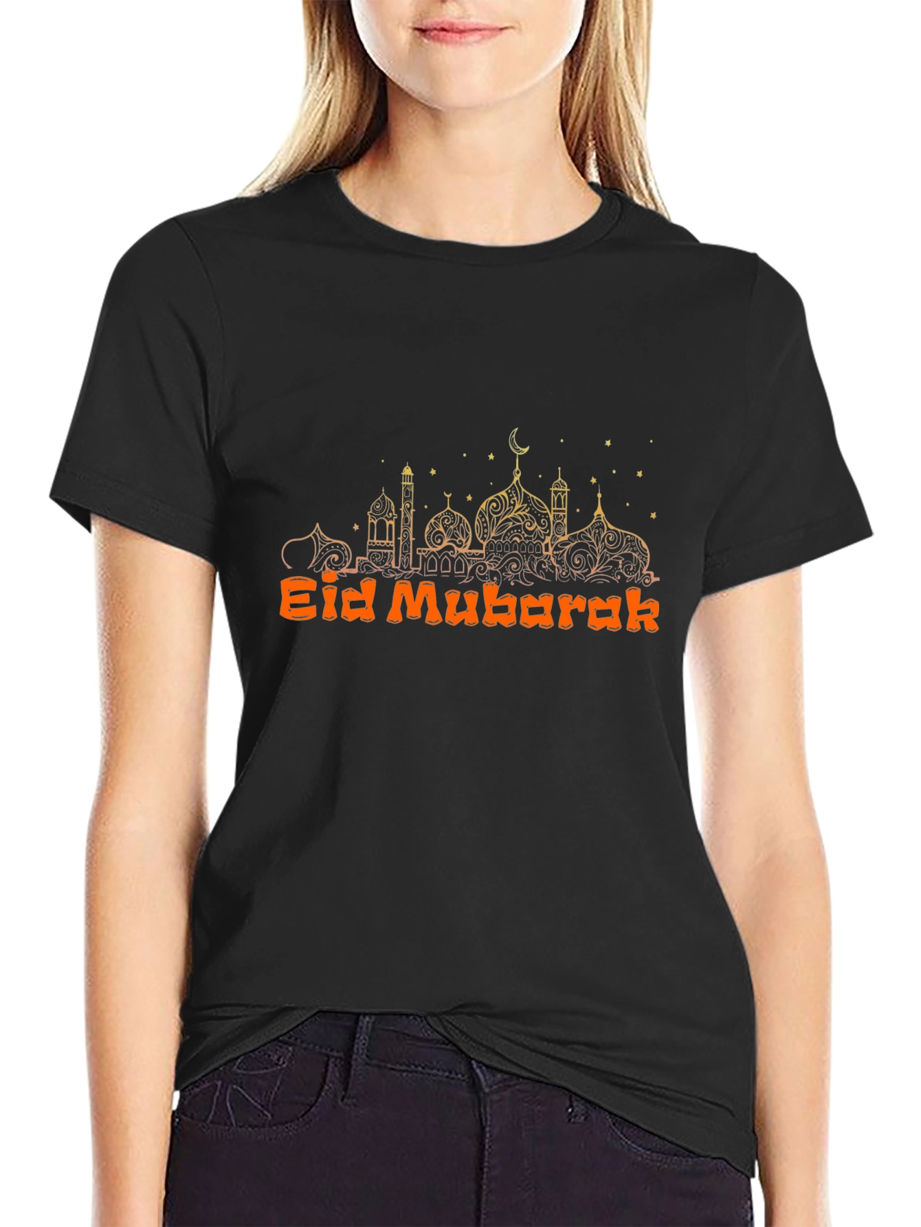 Eid Mubarak Graphic T-Shirt - Islamic Design