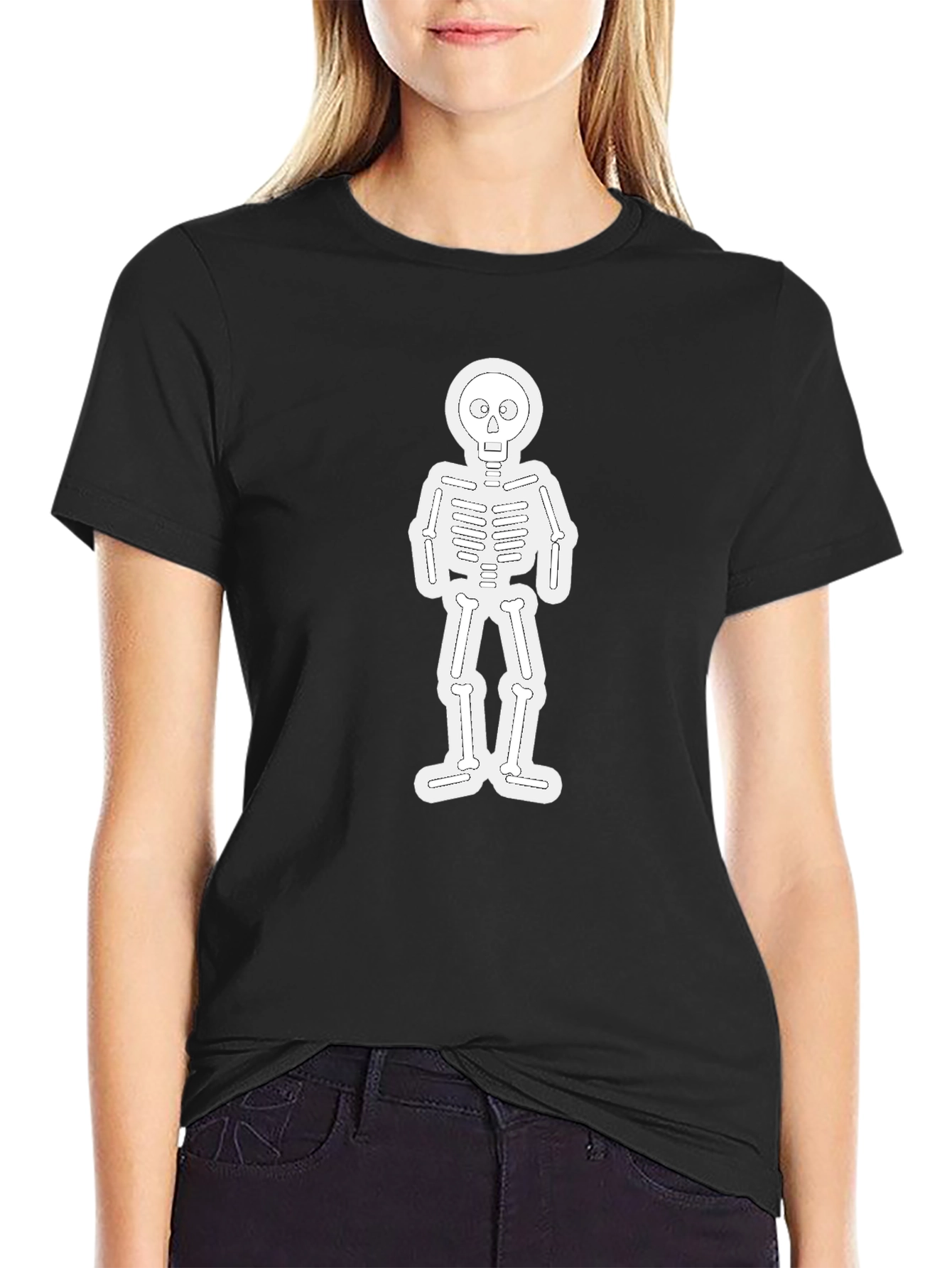 Skeleton Graphic Black T-Shirt - Halloween Ready