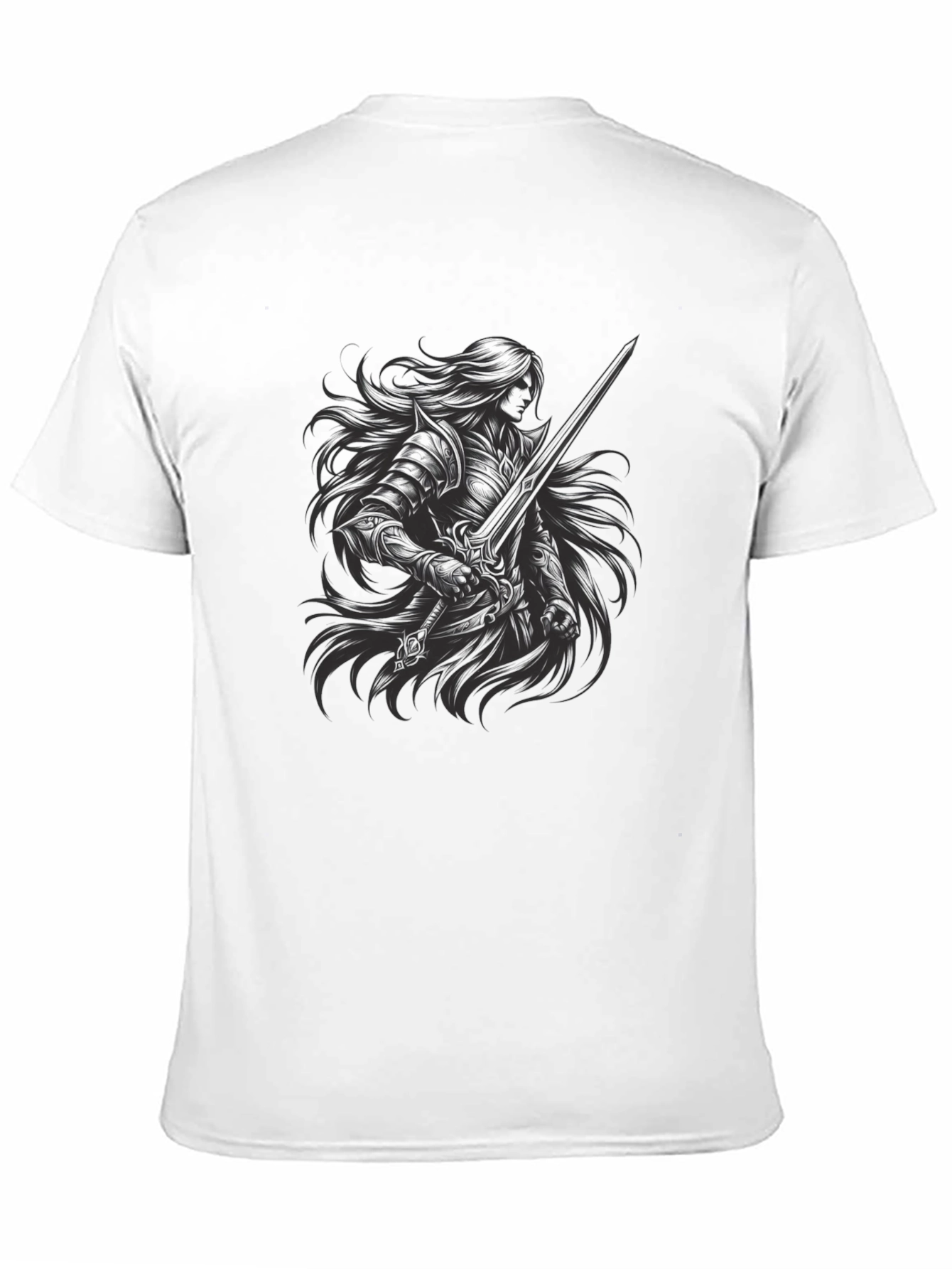 Dark Warrior Graphic Tee - Mens Black T-Shirt