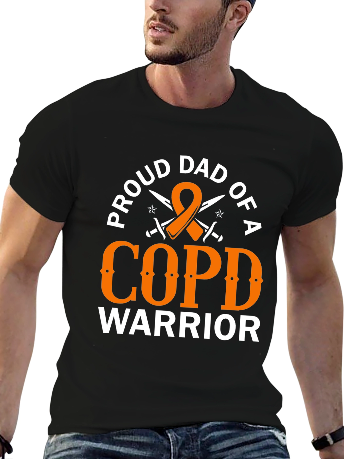 Proud Dad COPD Warrior Graphic Tee