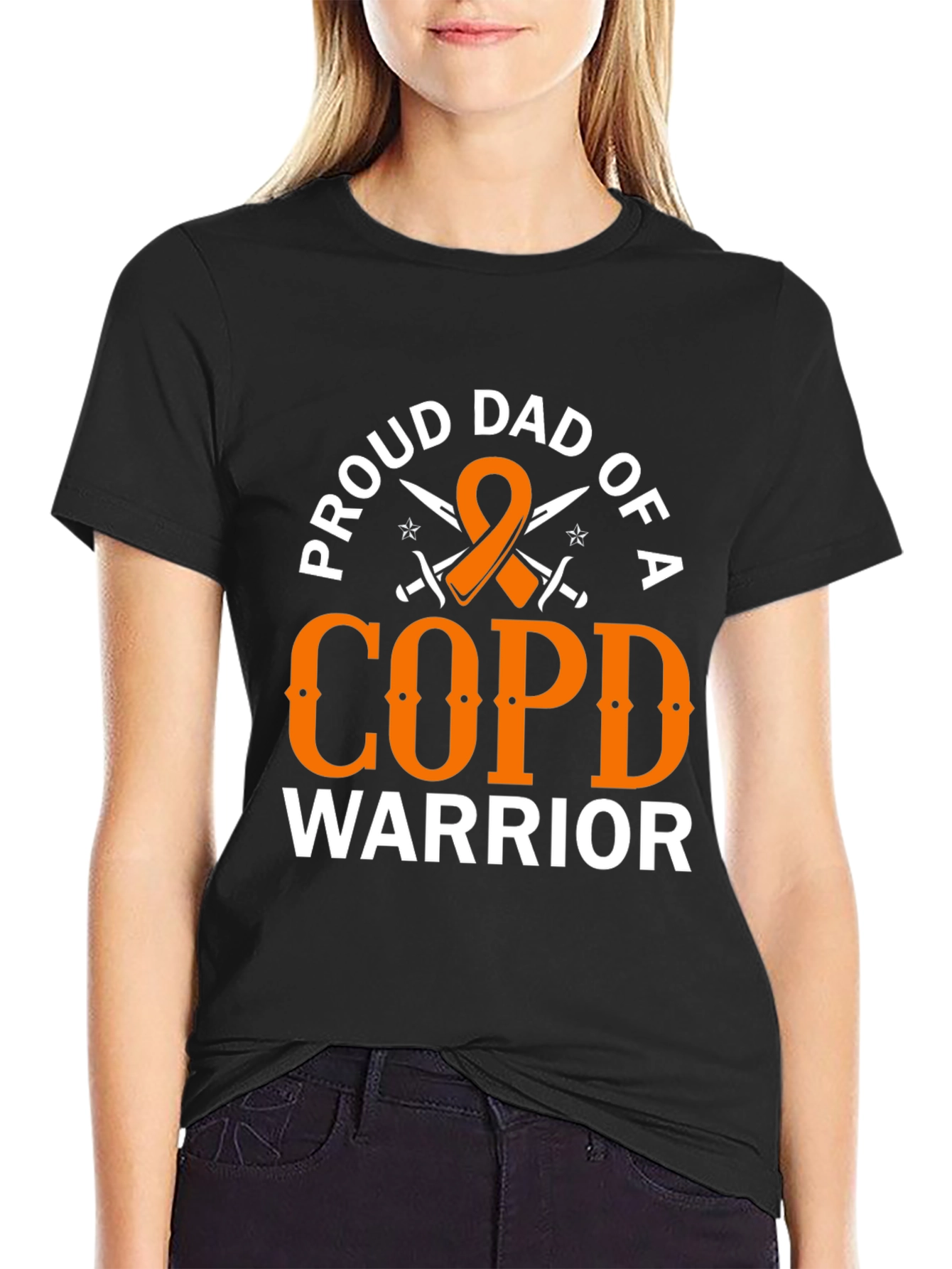 Proud Dad COPD Warrior Graphic Tee