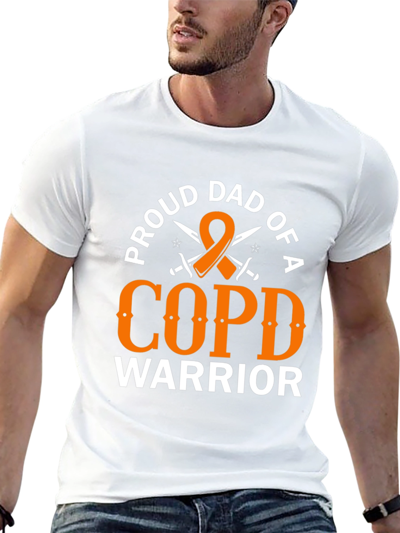 Proud Dad COPD Warrior Graphic Tee