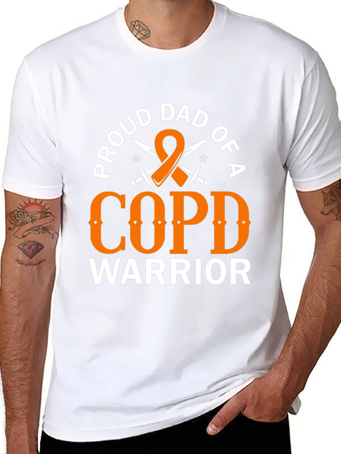 Proud Dad COPD Warrior Graphic Tee